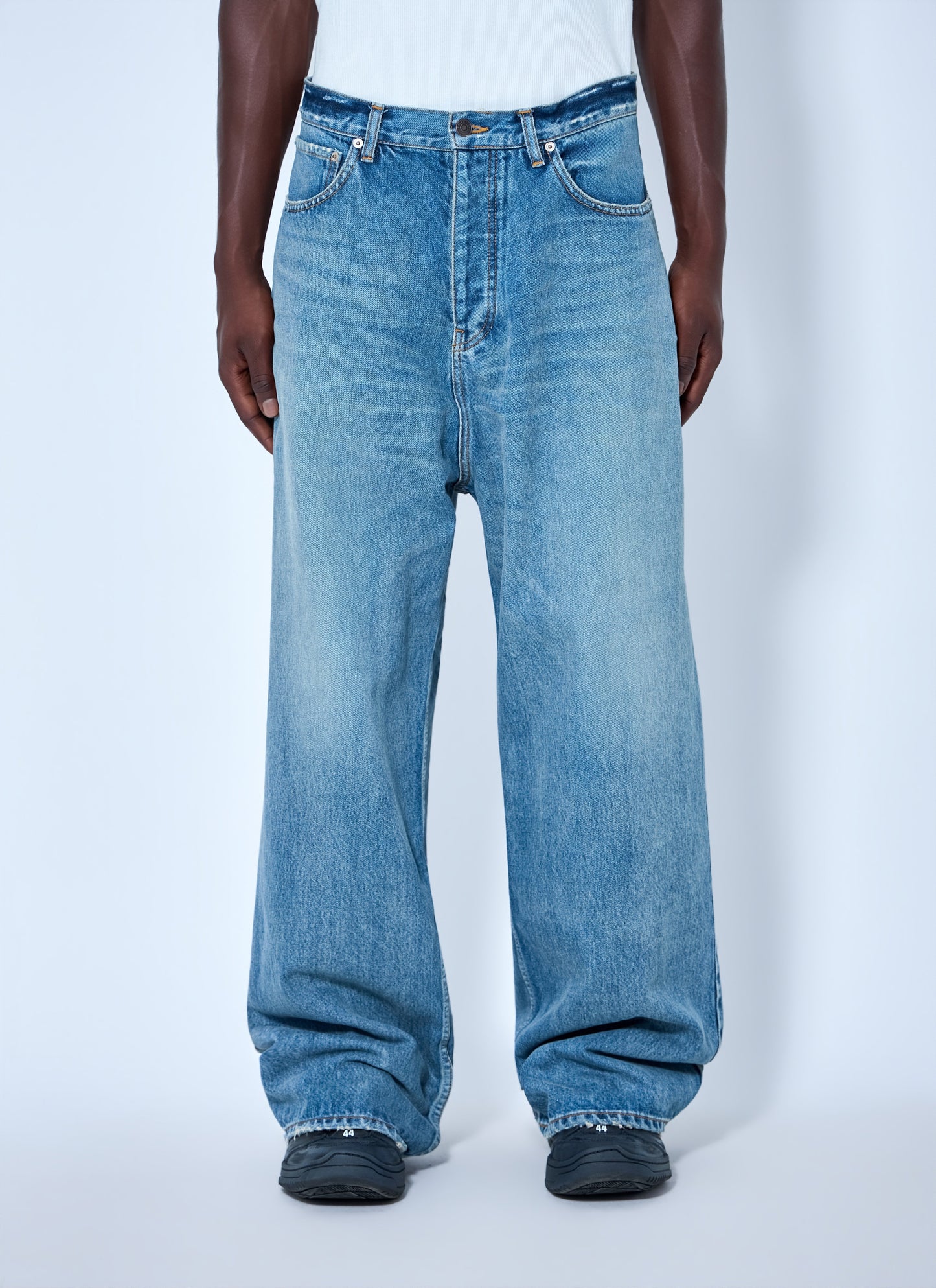 Balenciaga Men Baggy Fit Japanese Twill Jeans BALENCIAGA