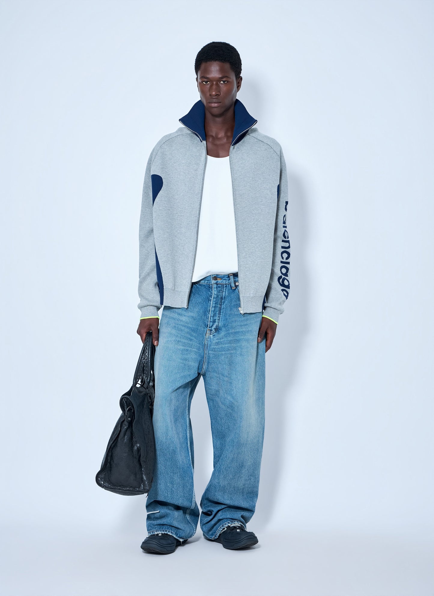Balenciaga Men Baggy Fit Japanese Twill Jeans BALENCIAGA