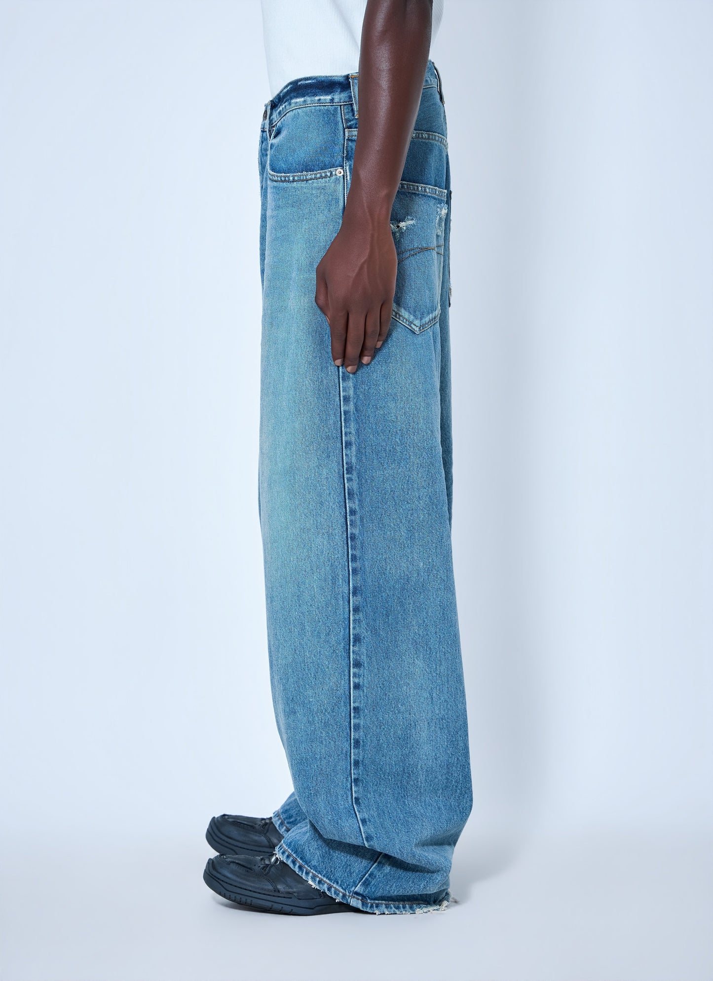 Balenciaga Men Baggy Fit Japanese Twill Jeans BALENCIAGA