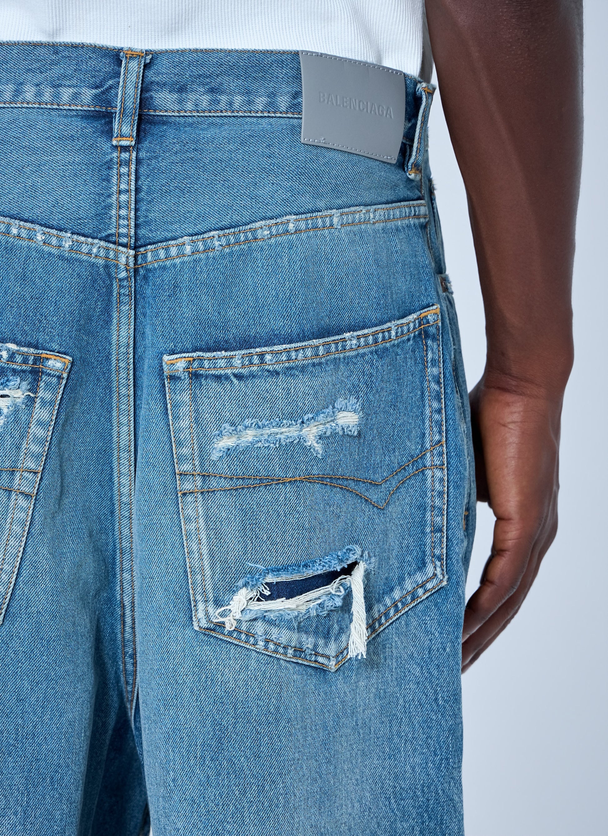 Balenciaga Men Baggy Fit Japanese Twill Jeans BALENCIAGA