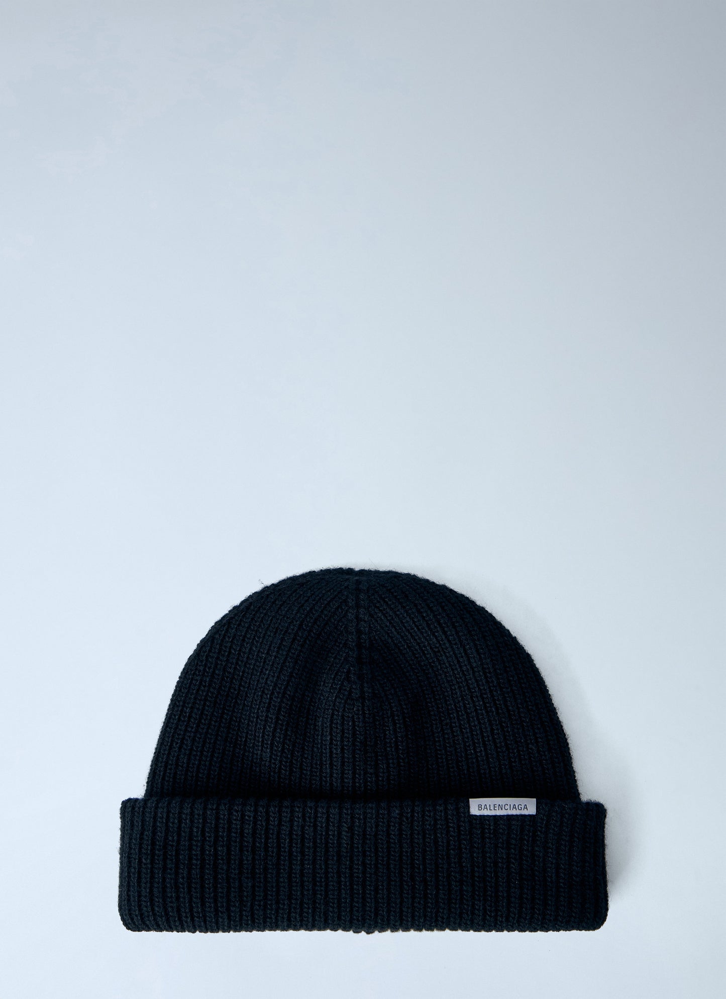 Balenciaga Men Ribbed Knit Beanie BALENCIAGA