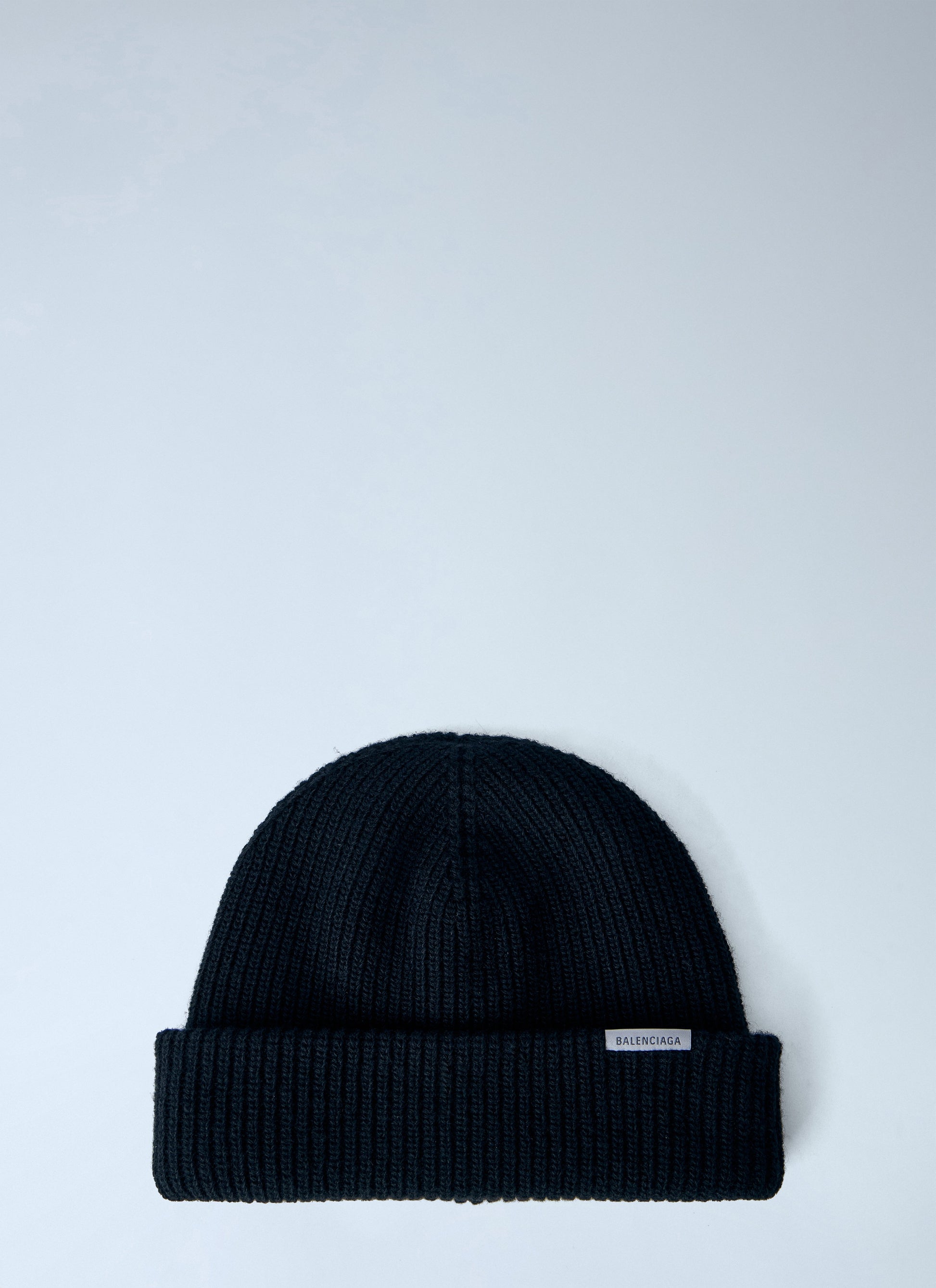 Balenciaga Men Ribbed Knit Beanie BALENCIAGA