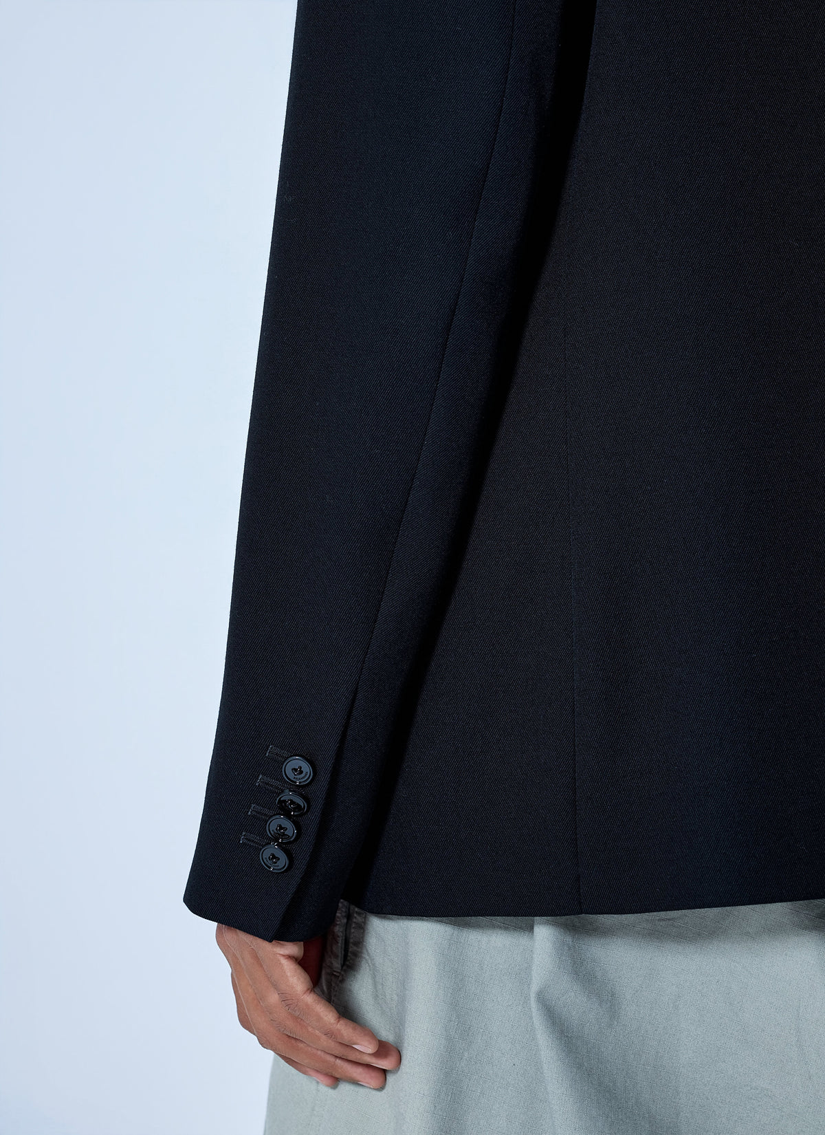 Balenciaga Men Double-Breasted Tailored Wool Twill Blazer BALENCIAGA
