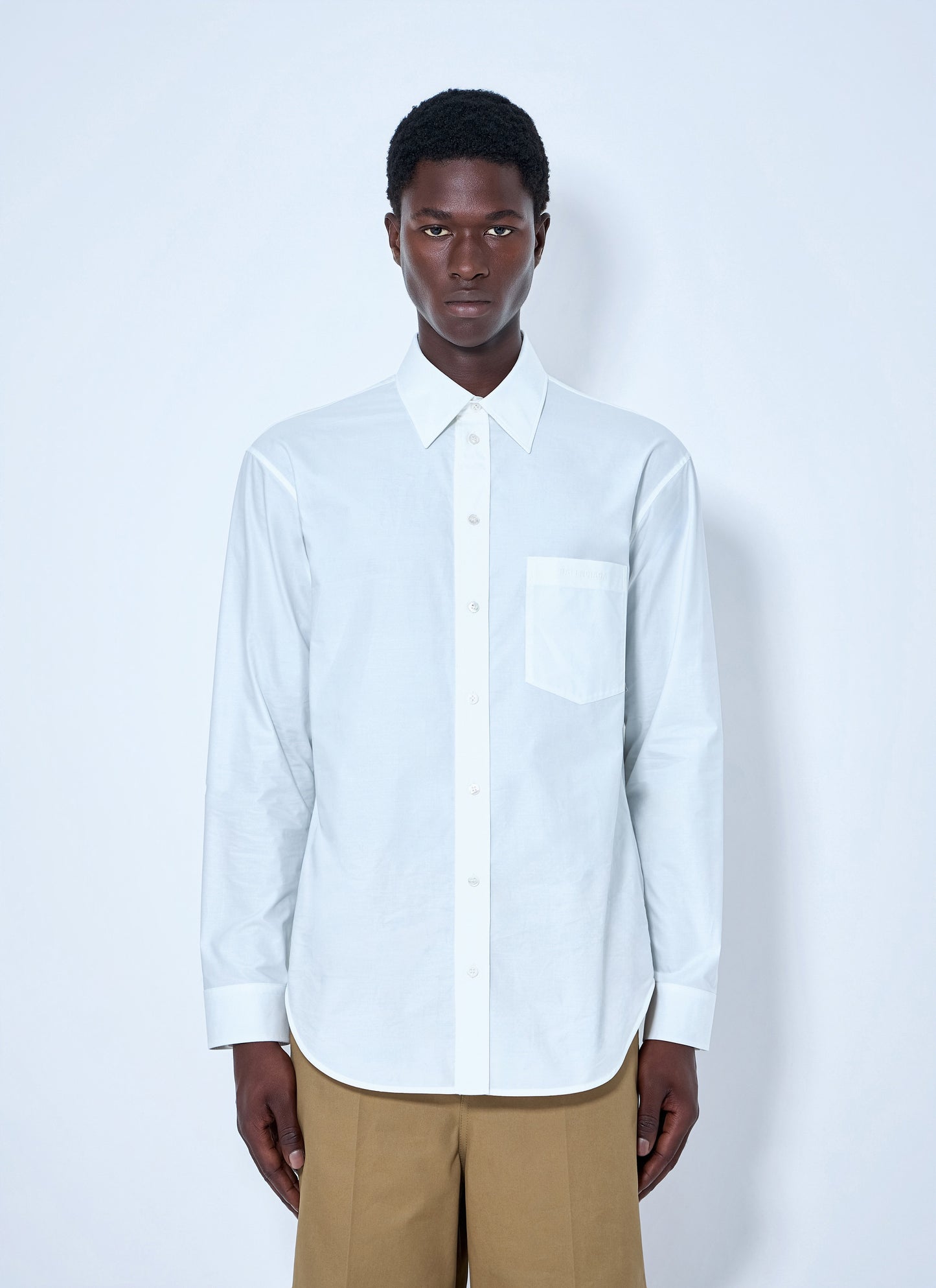 Balenciaga Men Cotton Poplin Shirt BALENCIAGA