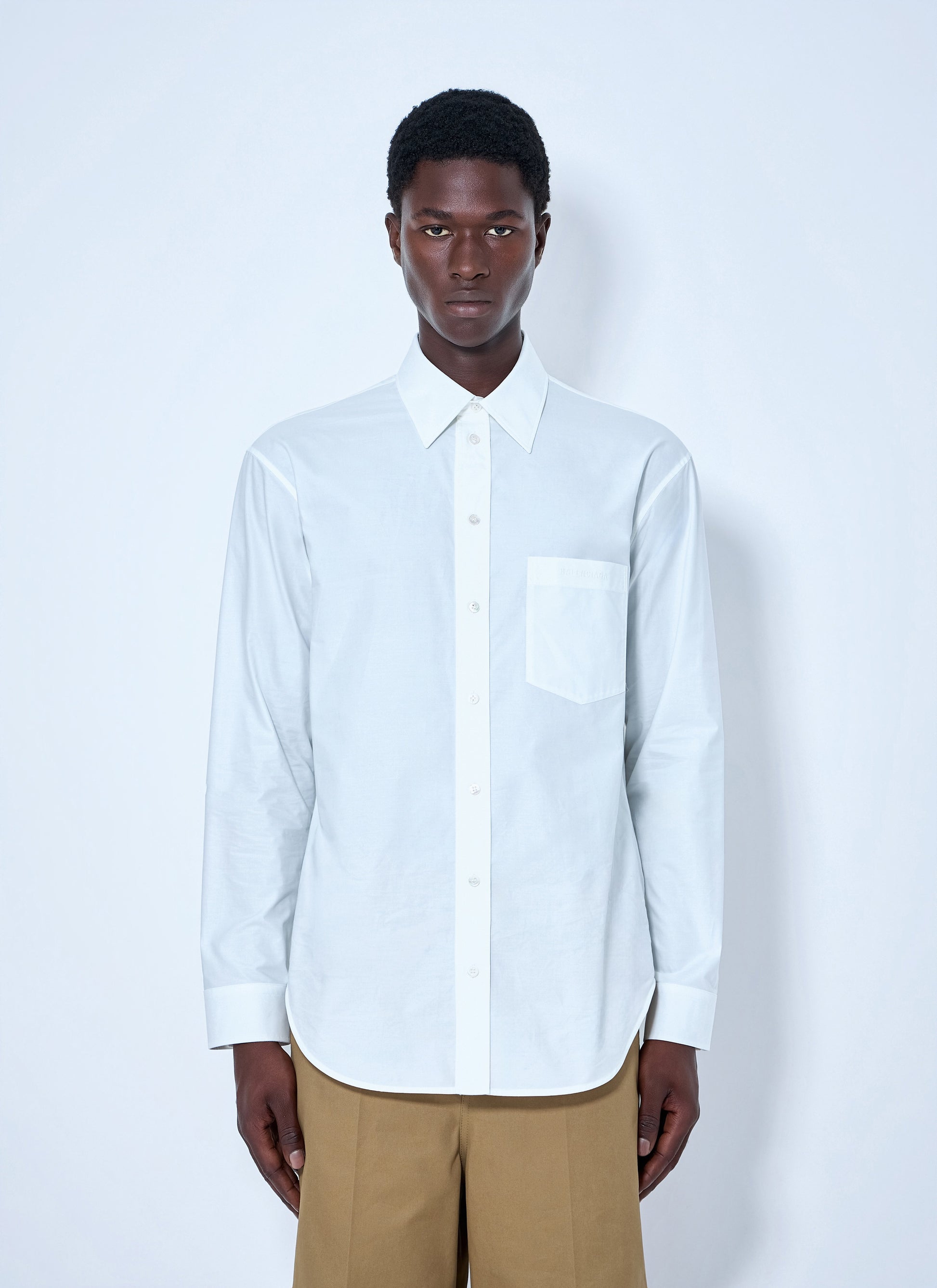 Balenciaga Men Cotton Poplin Shirt BALENCIAGA
