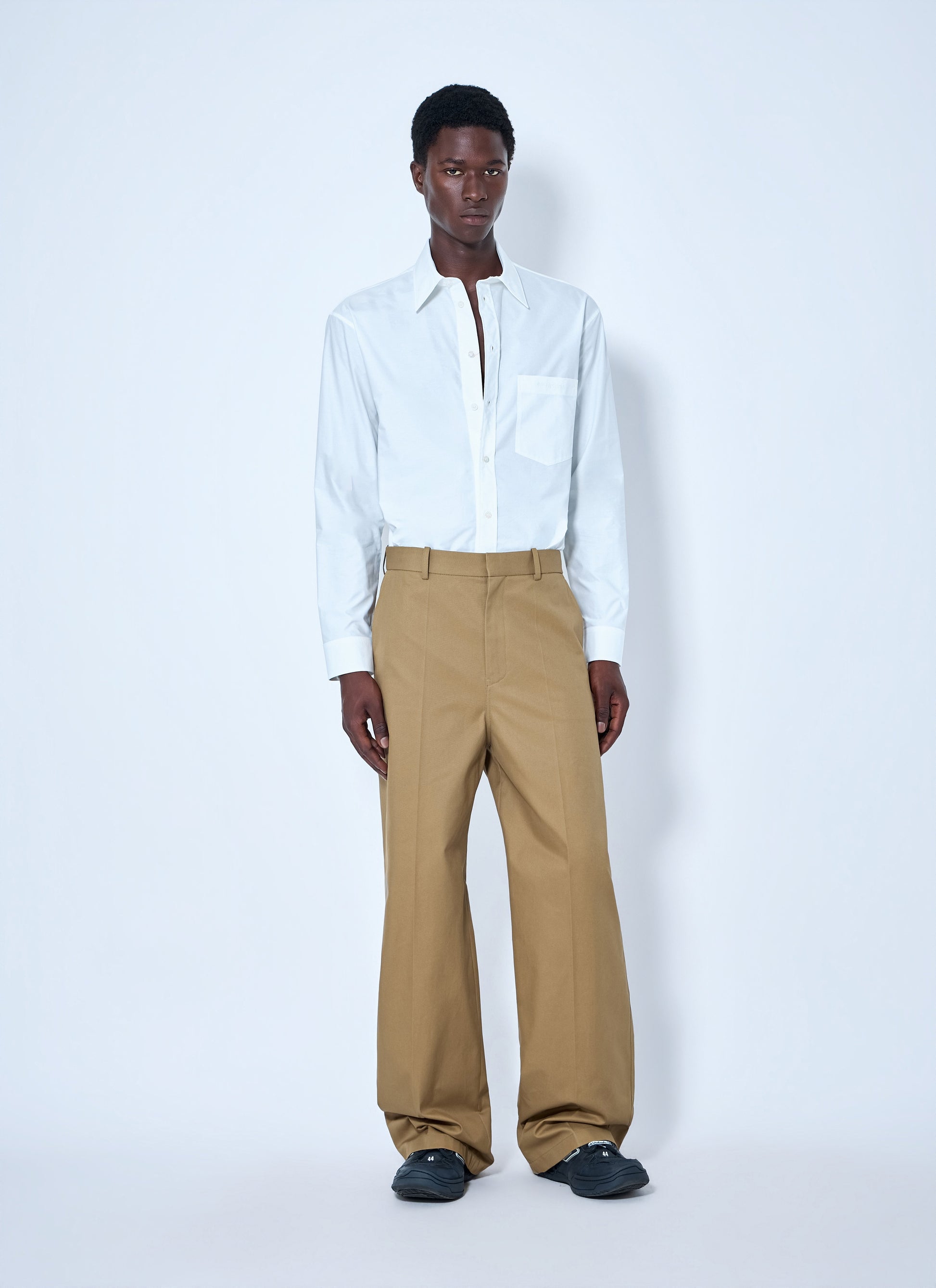 Balenciaga Men Cotton Poplin Shirt BALENCIAGA