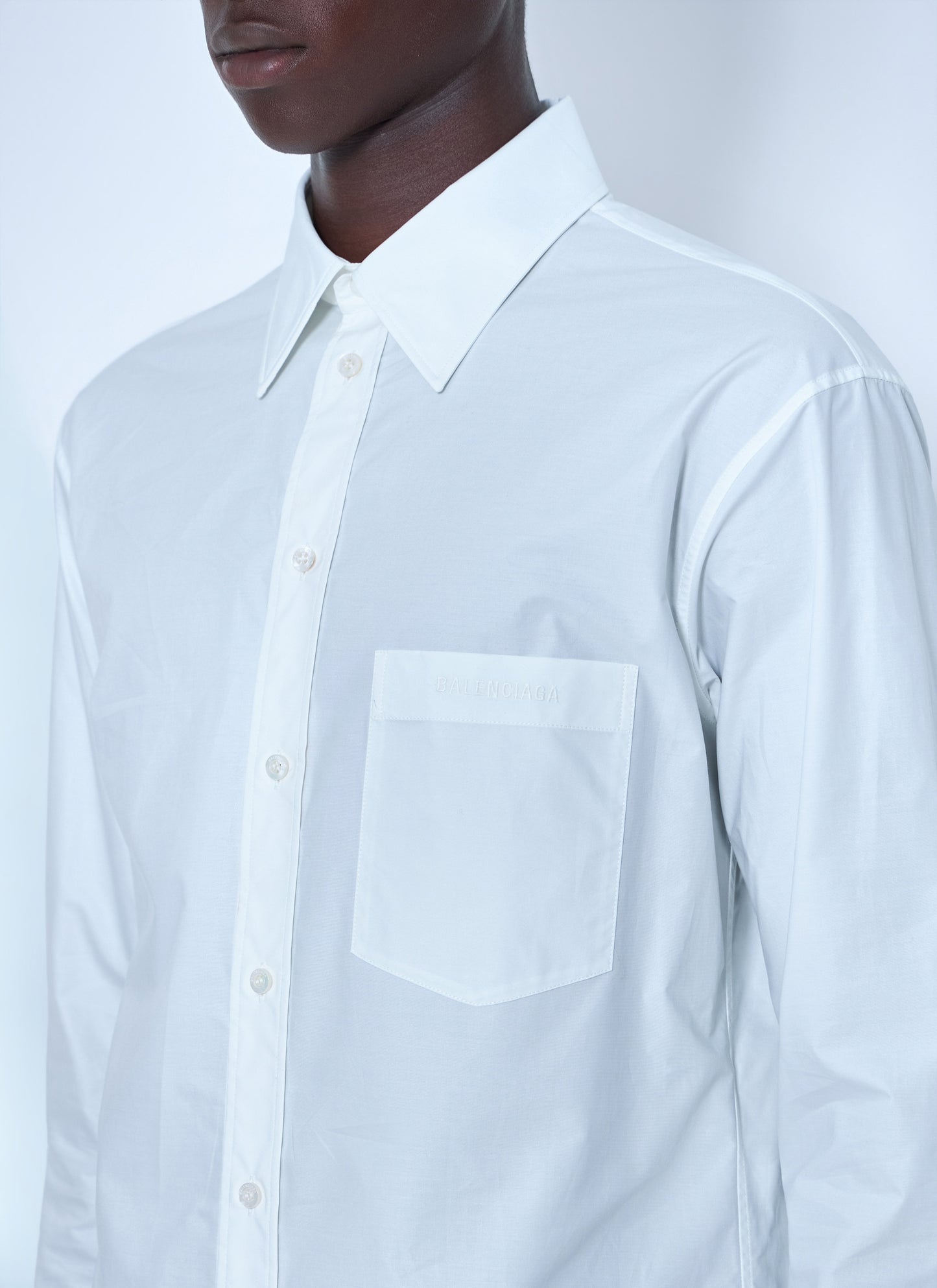 Balenciaga Men Cotton Poplin Shirt BALENCIAGA