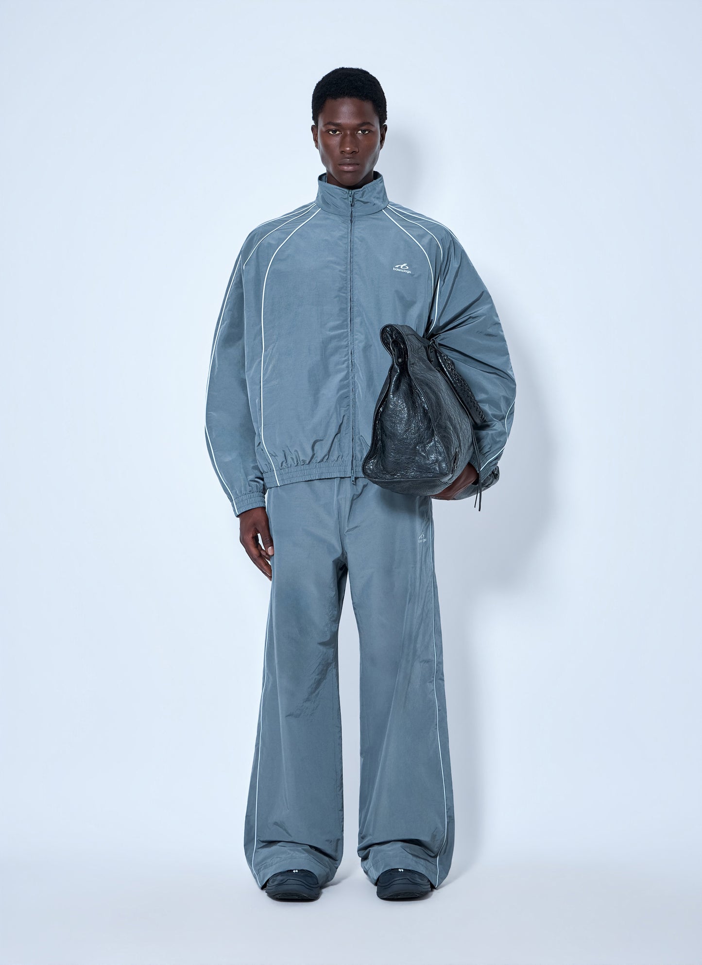 Balenciaga Men Zip-Front Track Jacket BALENCIAGA