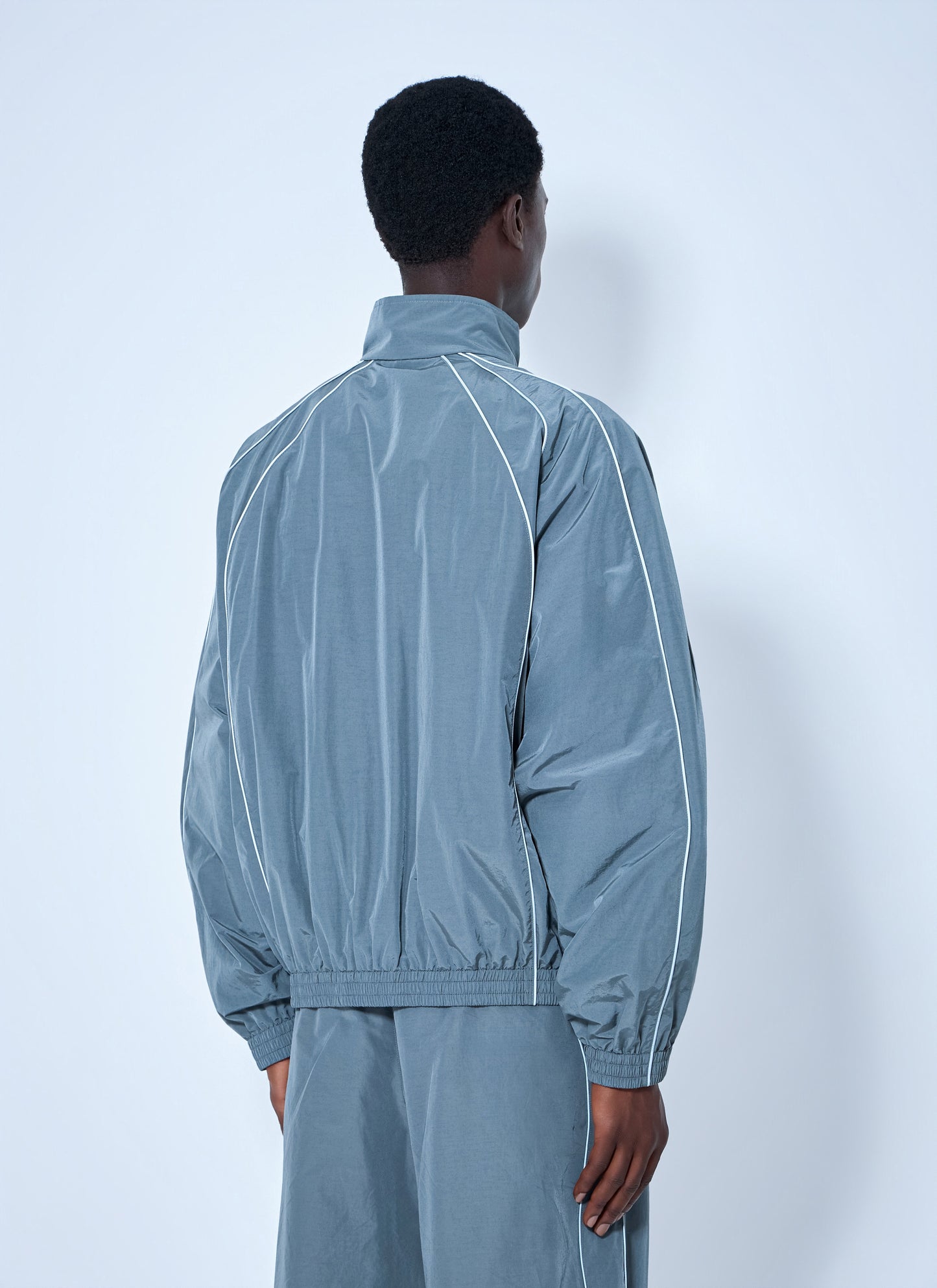 Balenciaga Men Zip-Front Track Jacket BALENCIAGA