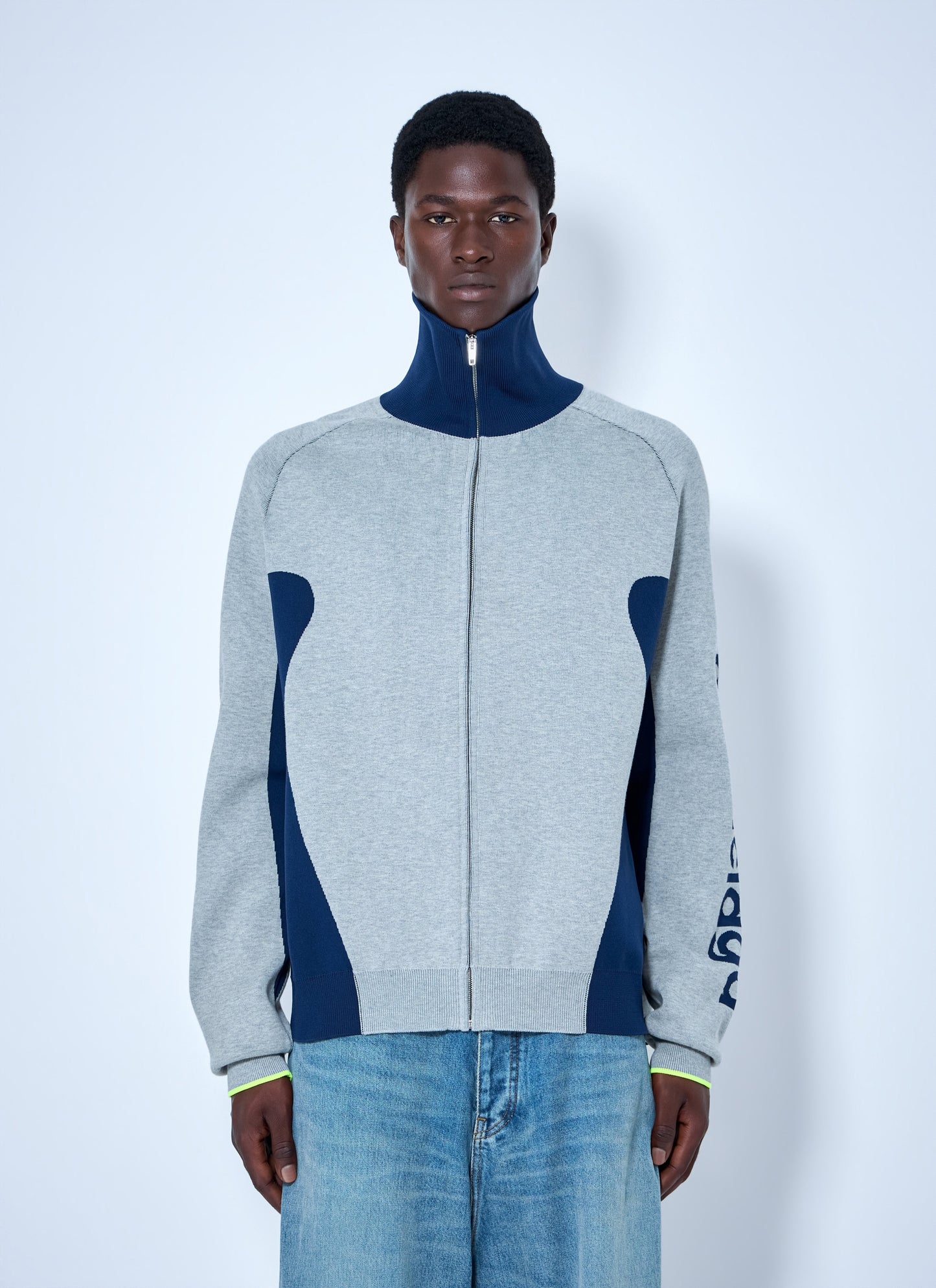 Balenciaga Men Zip-Up Track Jacket BALENCIAGA