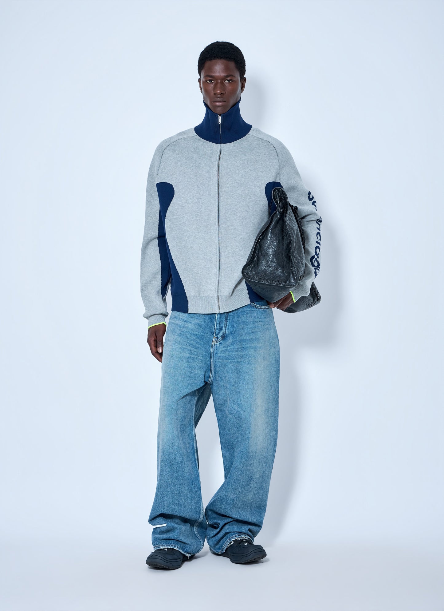 Balenciaga Men Zip-Up Track Jacket BALENCIAGA