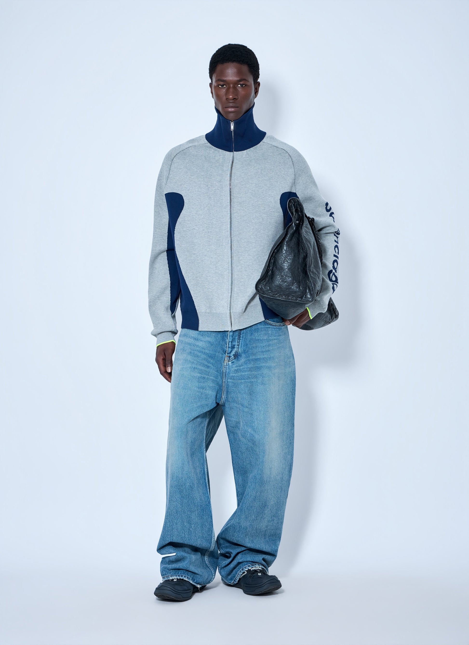 Balenciaga Men Zip-Up Track Jacket BALENCIAGA