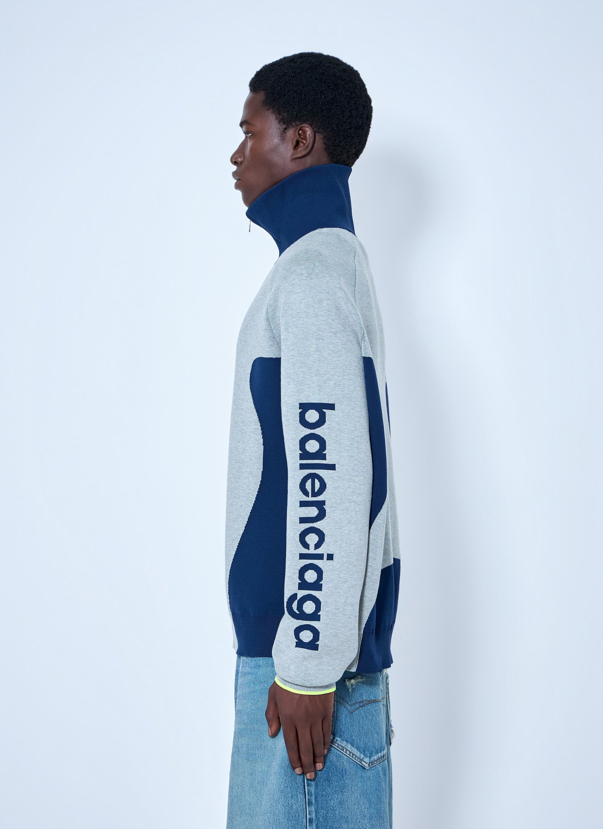 Balenciaga Men Zip-Up Track Jacket BALENCIAGA