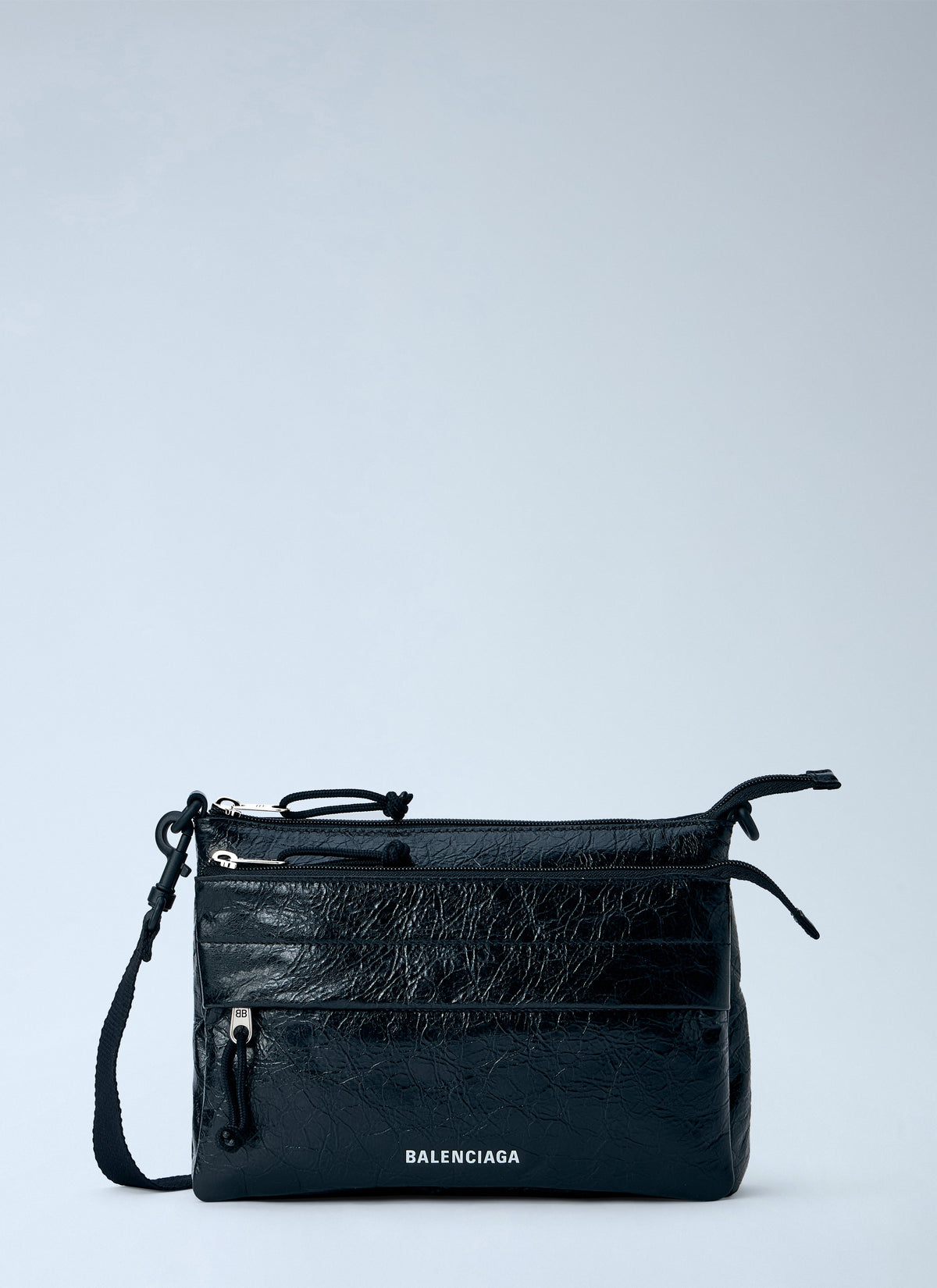 Balenciaga Men Explorer Double Pouch Messenger Bag BALENCIAGA
