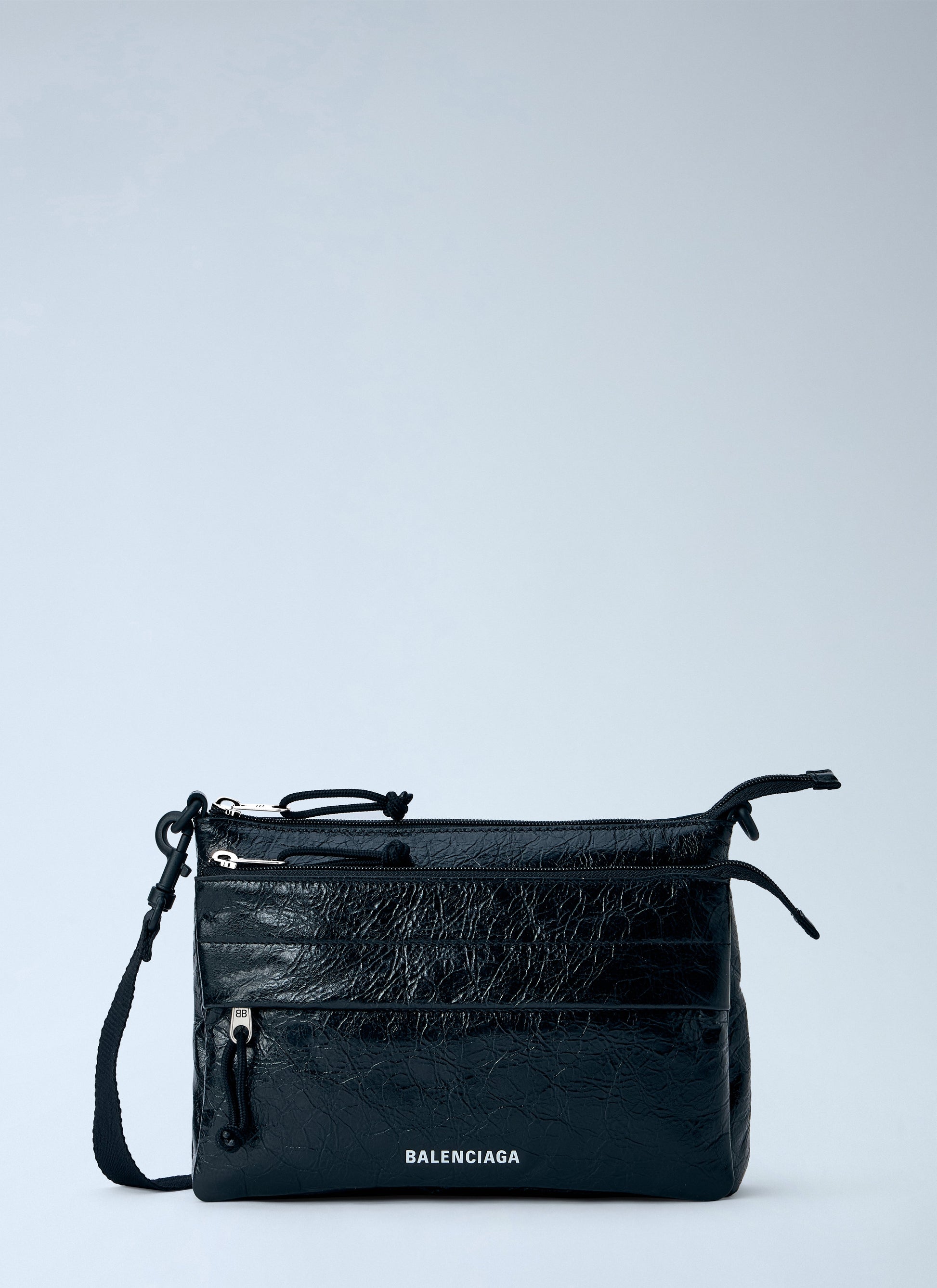 Balenciaga Men Explorer Double Pouch Messenger Bag BALENCIAGA