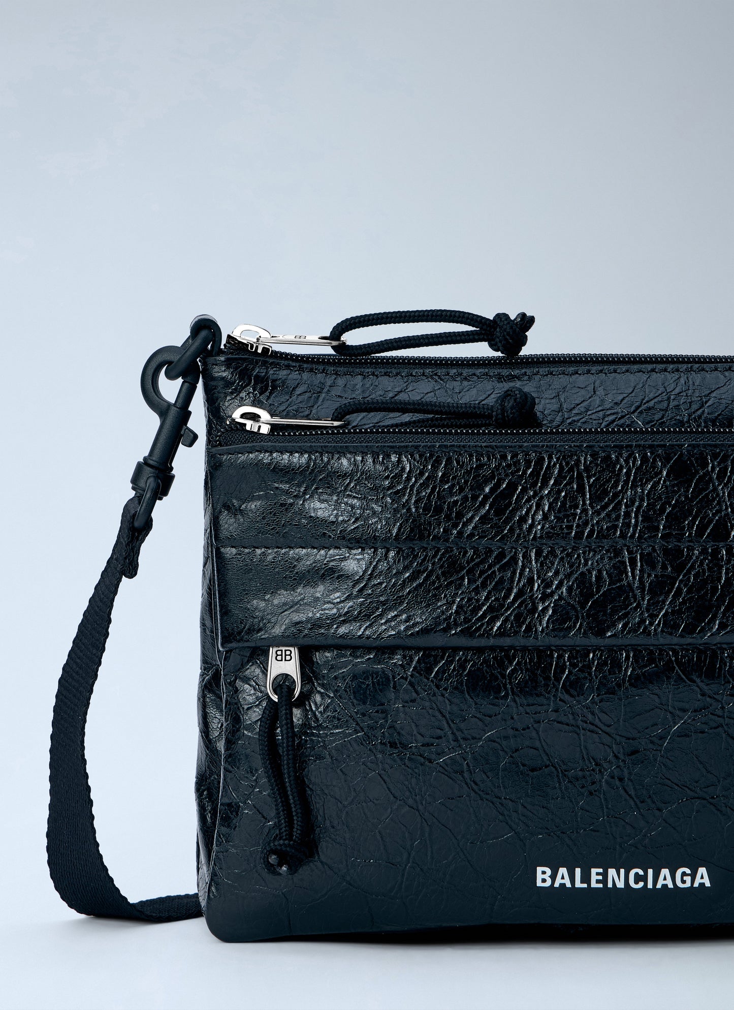 Balenciaga Men Explorer Double Pouch Messenger Bag BALENCIAGA
