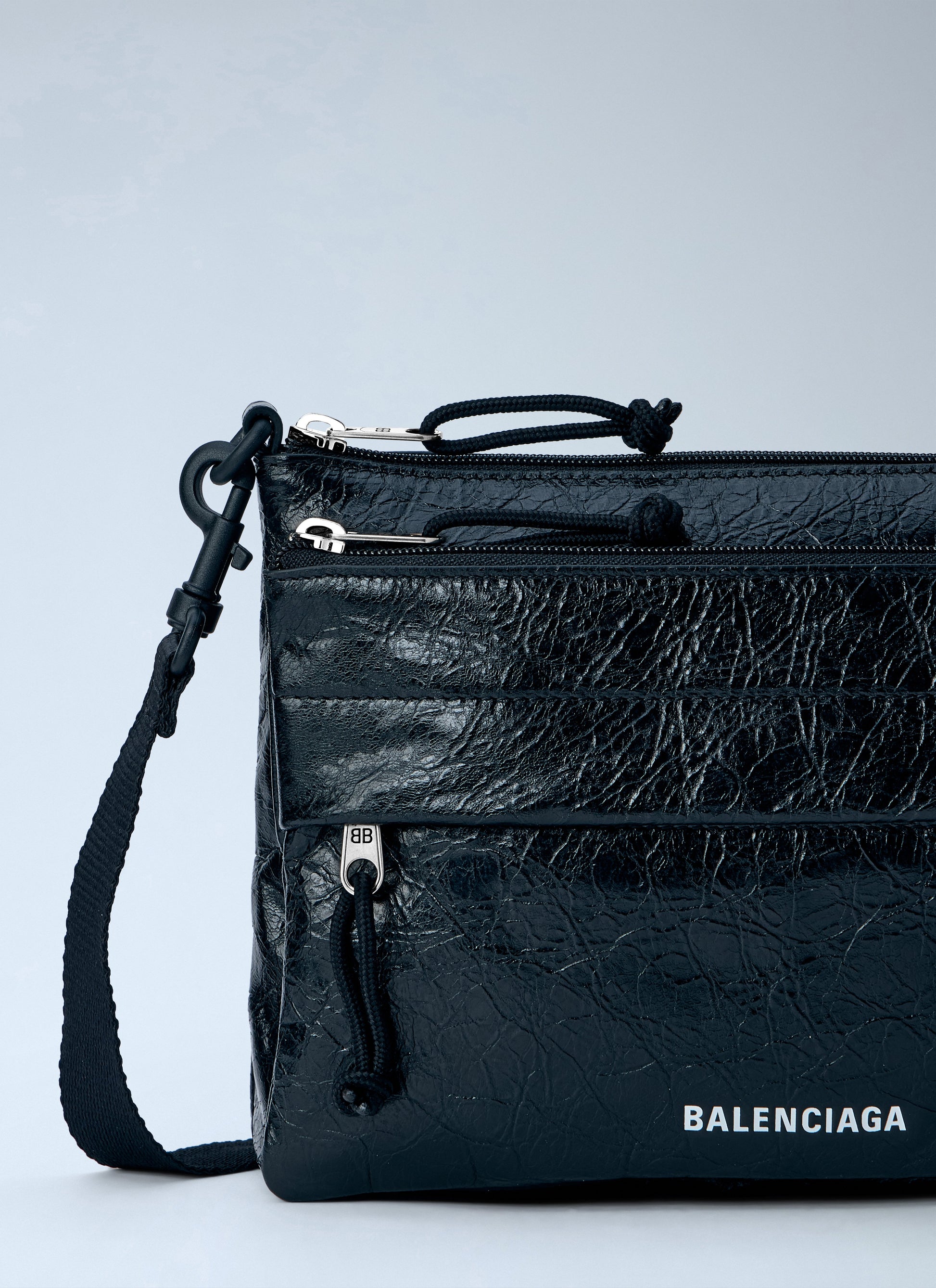 Balenciaga Men Explorer Double Pouch Messenger Bag BALENCIAGA