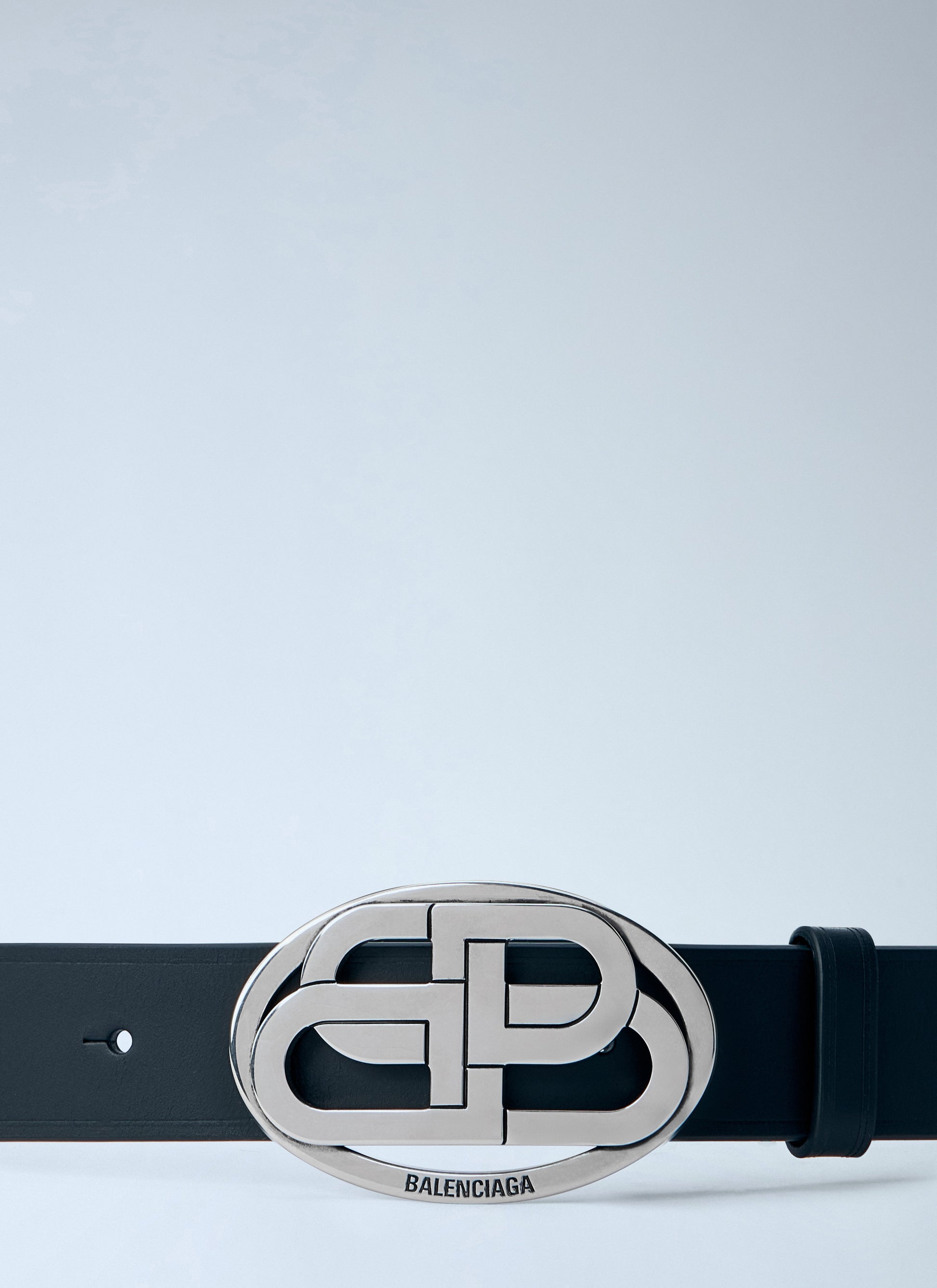 Balenciaga Men Oval Bb Belt BALENCIAGA