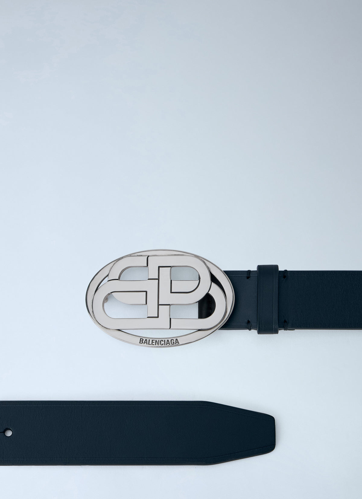 Balenciaga Men Oval Bb Belt BALENCIAGA
