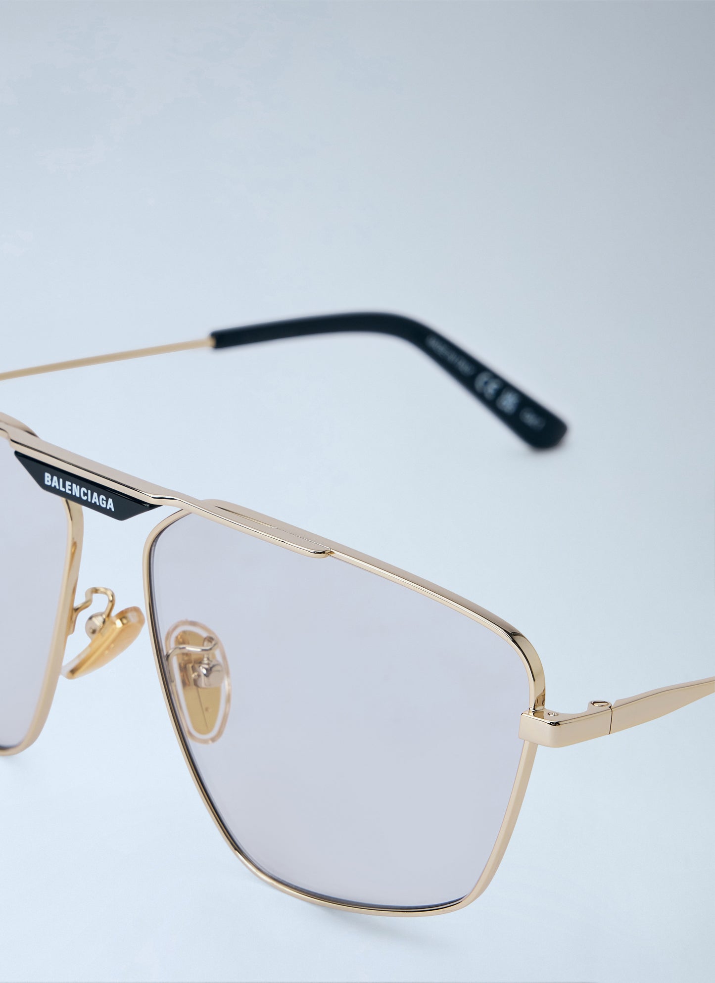 Balenciaga Men Tag 2.0 Navigator Sunglasses BALENCIAGA