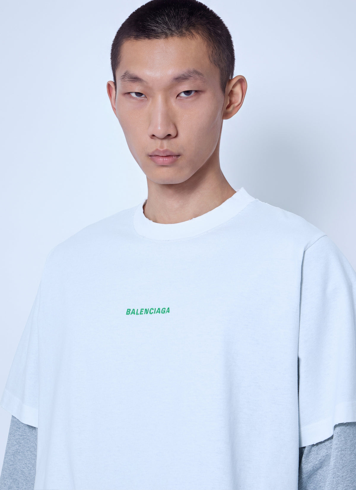 Balenciaga Men Hybrid Double T-Shirt BALENCIAGA