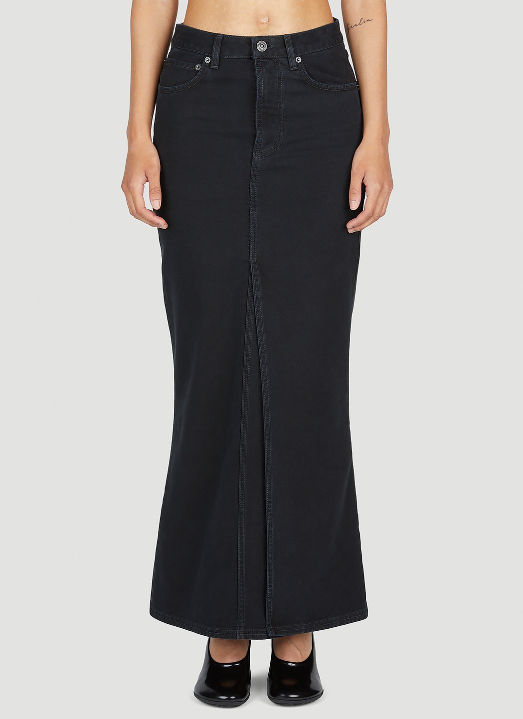 Balenciaga Women Denim Maxi Skirt BALENCIAGA