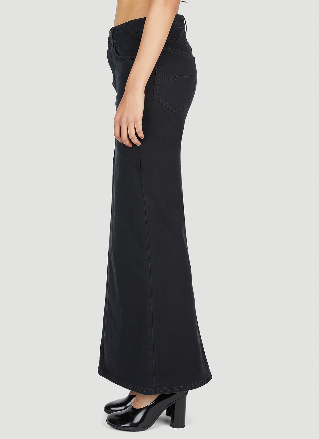 Balenciaga Women Denim Maxi Skirt BALENCIAGA