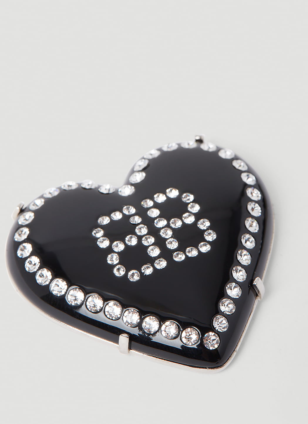 Balenciaga Women Heart Logo Earrings BALENCIAGA