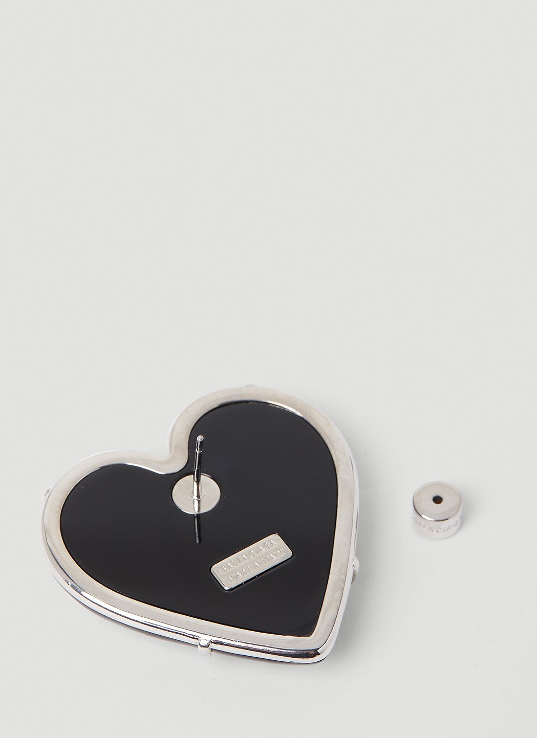 Balenciaga Women Heart Logo Earrings BALENCIAGA