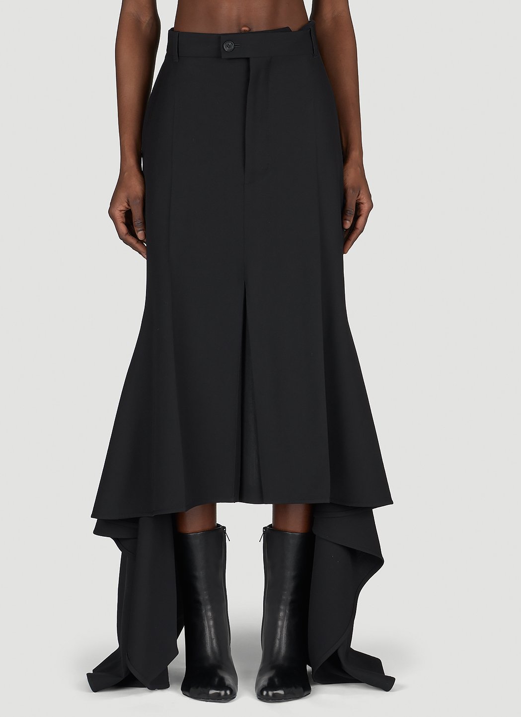 Balenciaga Women Godet Draped Skirt BALENCIAGA