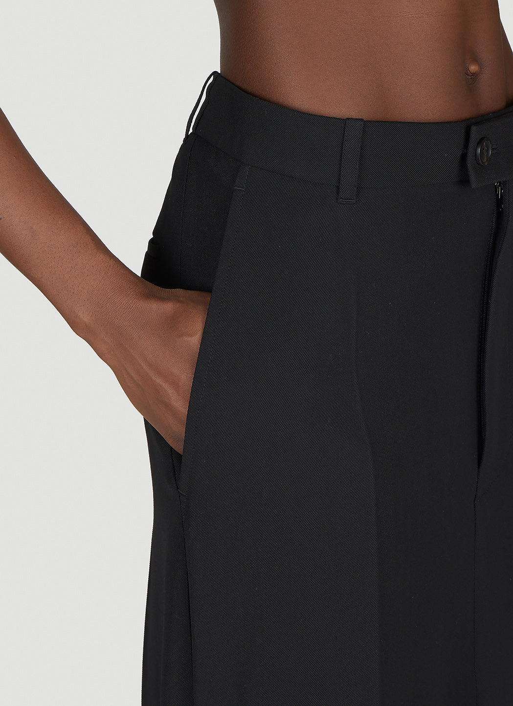 Balenciaga Women Godet Draped Skirt BALENCIAGA
