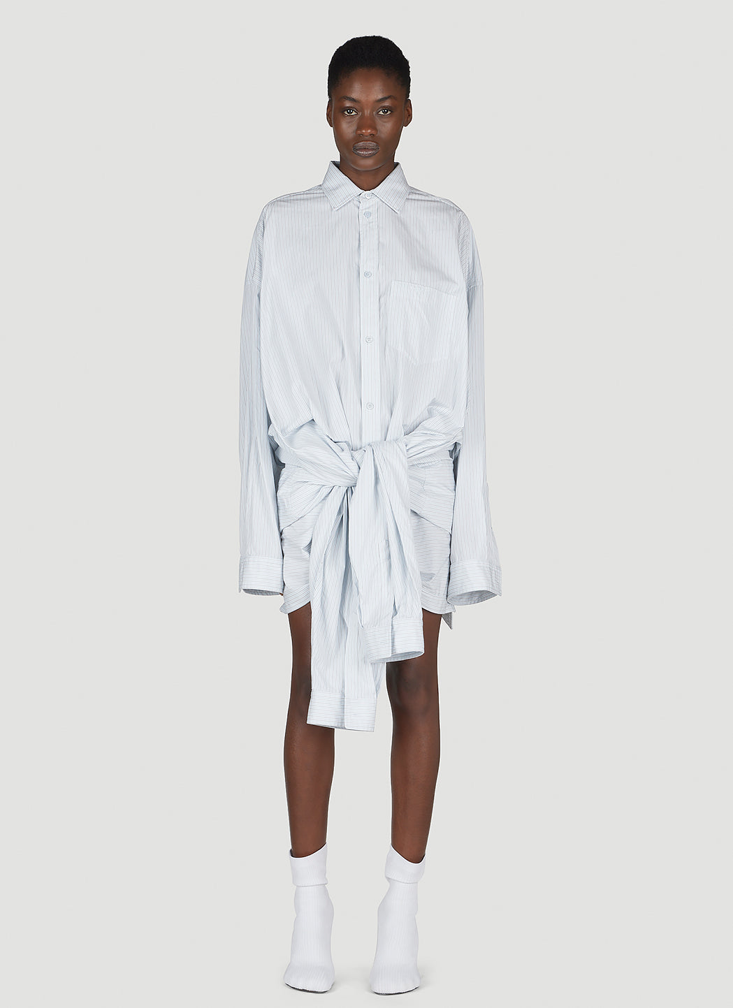 Balenciaga Women Double Pin-Stripe Shirt BALENCIAGA