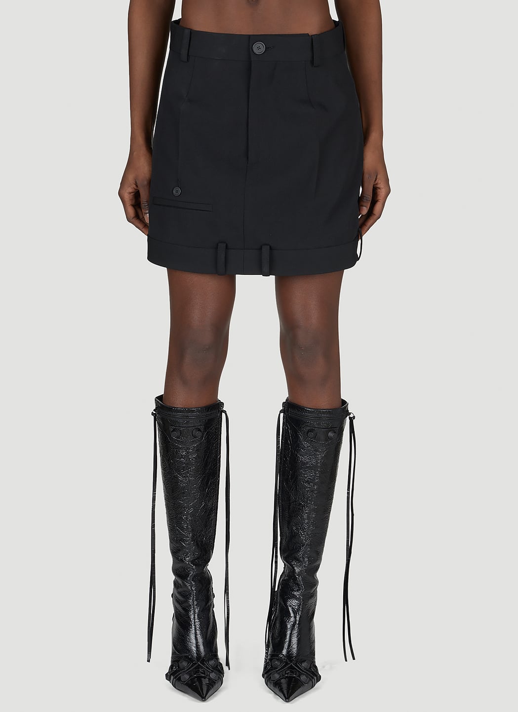 Balenciaga Women Deconstructed Mini Skirt BALENCIAGA