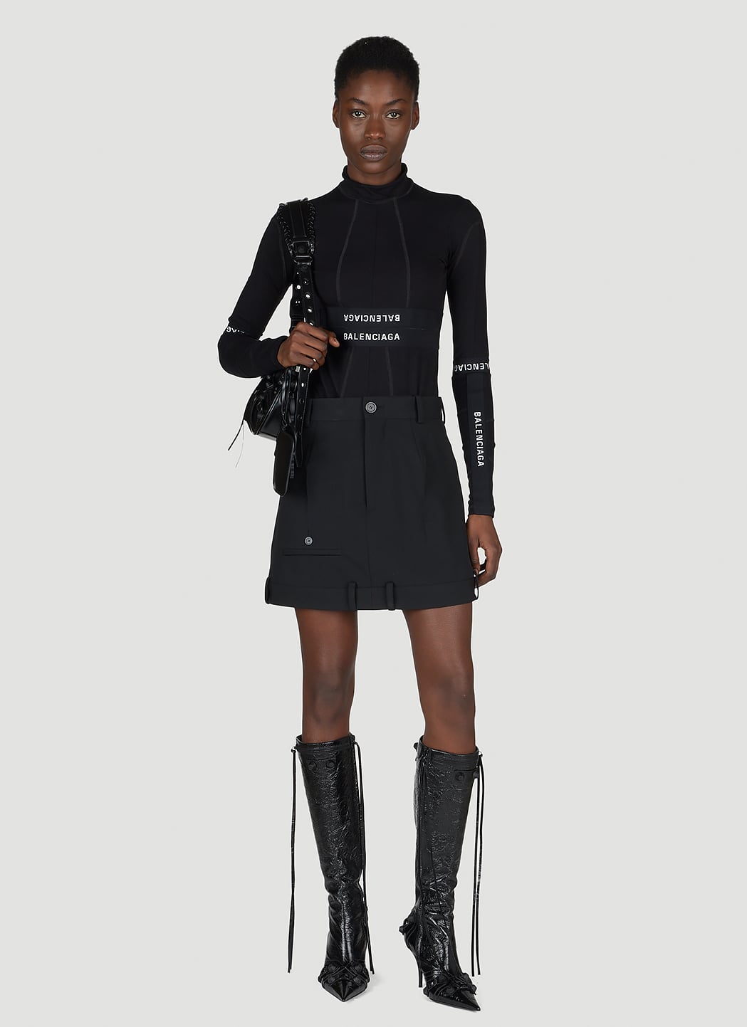 Balenciaga Women Deconstructed Mini Skirt BALENCIAGA