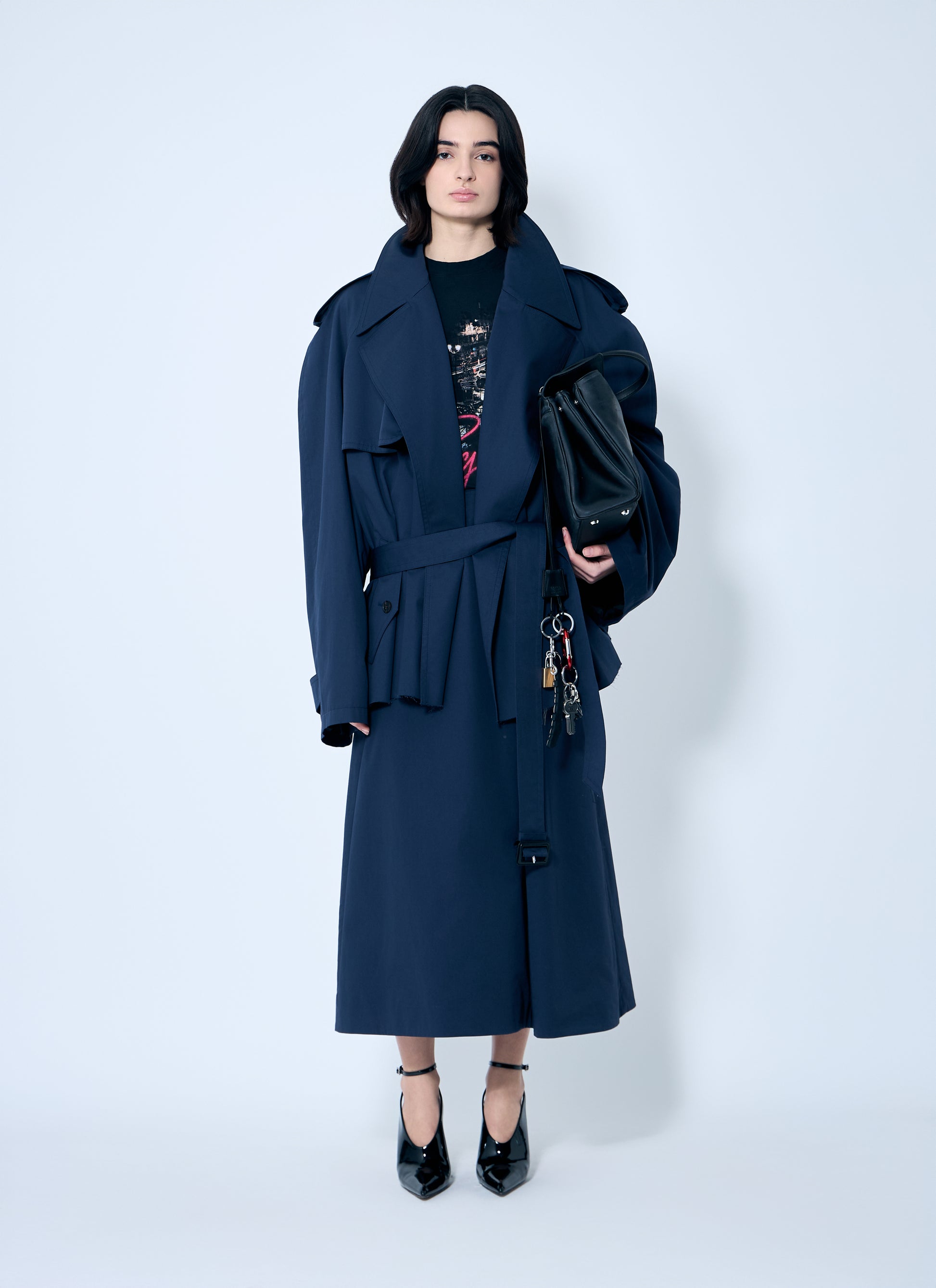 Balenciaga Women Cotton Midi Skirt BALENCIAGA
