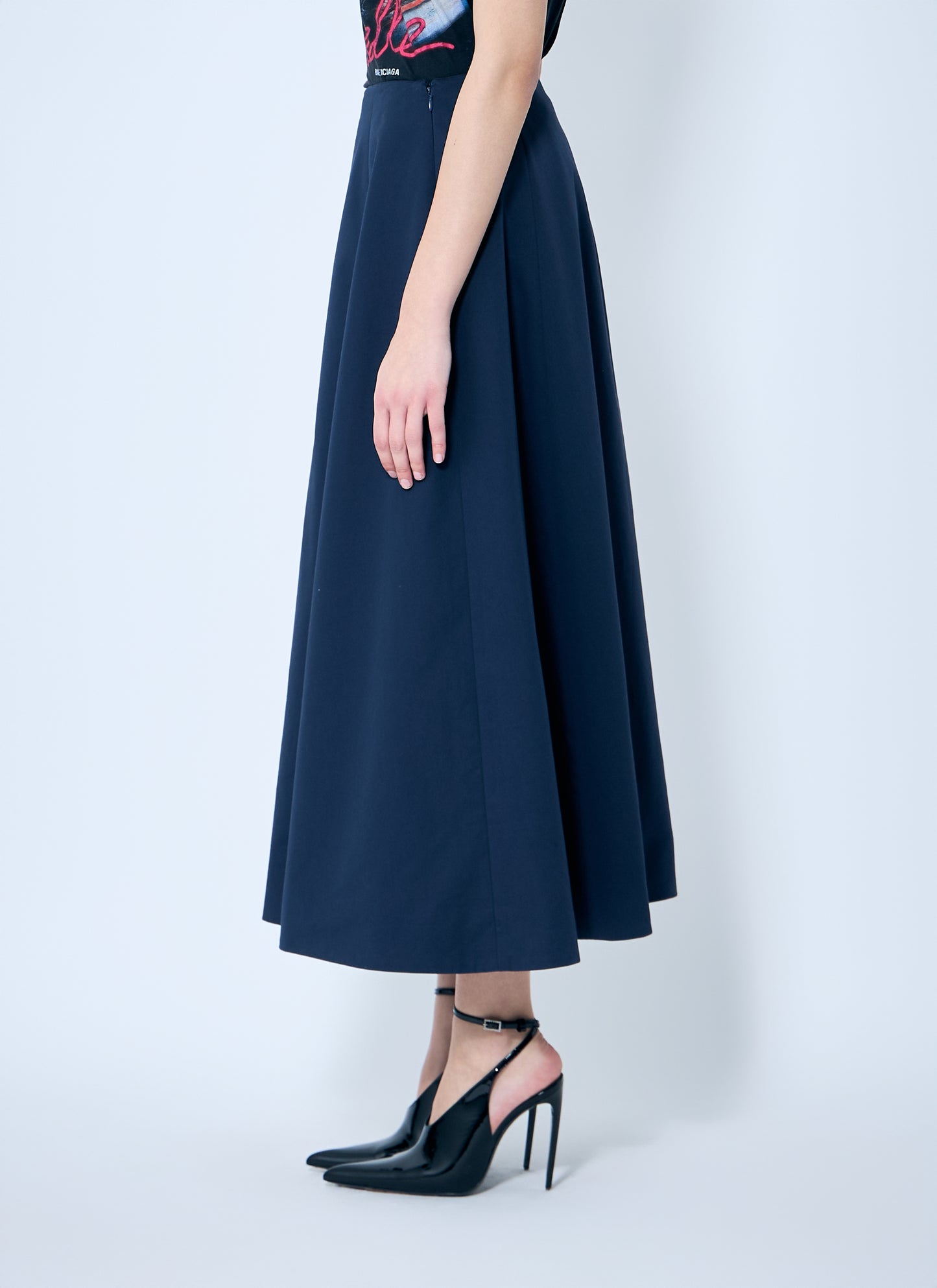 Balenciaga Women Cotton Midi Skirt BALENCIAGA
