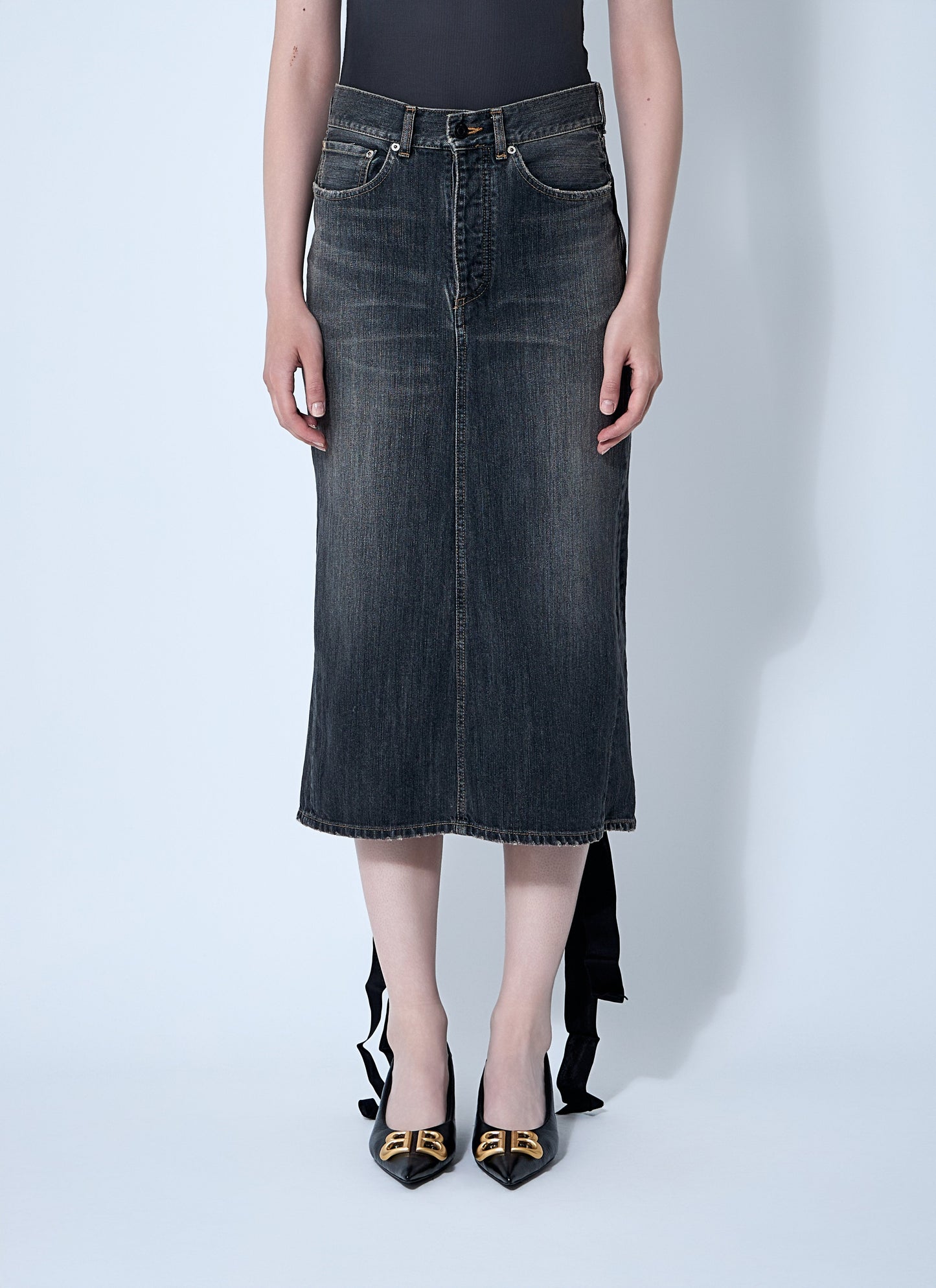 Balenciaga Women Lace-Up Skirt BALENCIAGA