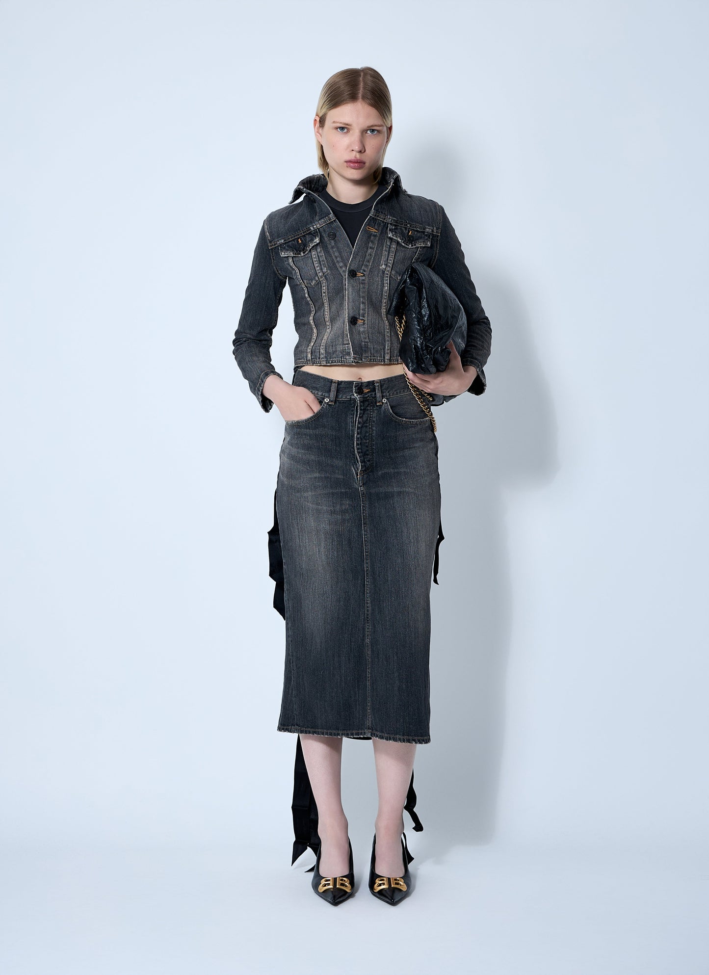 Balenciaga Women Lace-Up Skirt BALENCIAGA