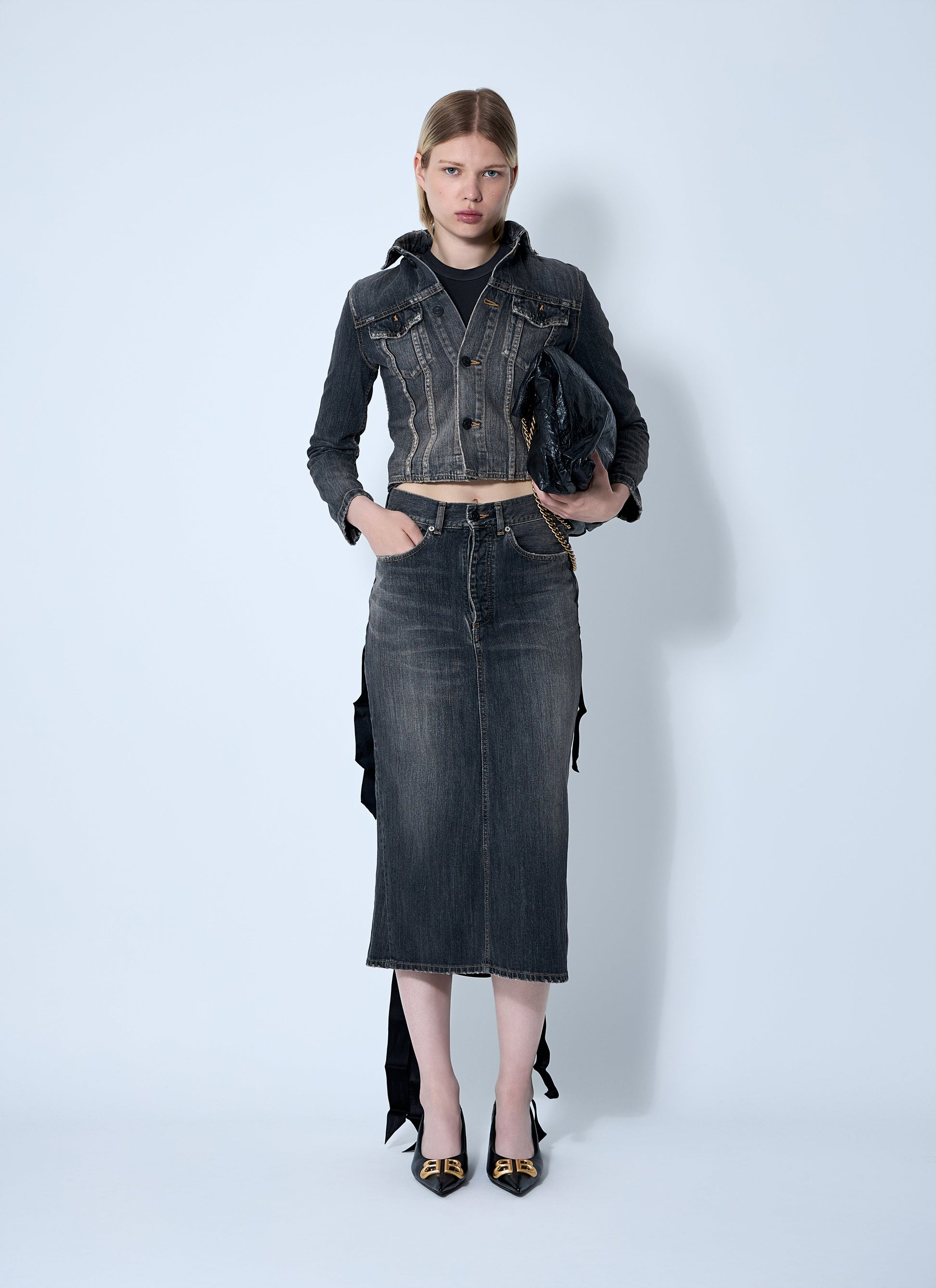 Balenciaga Women Lace-Up Skirt BALENCIAGA
