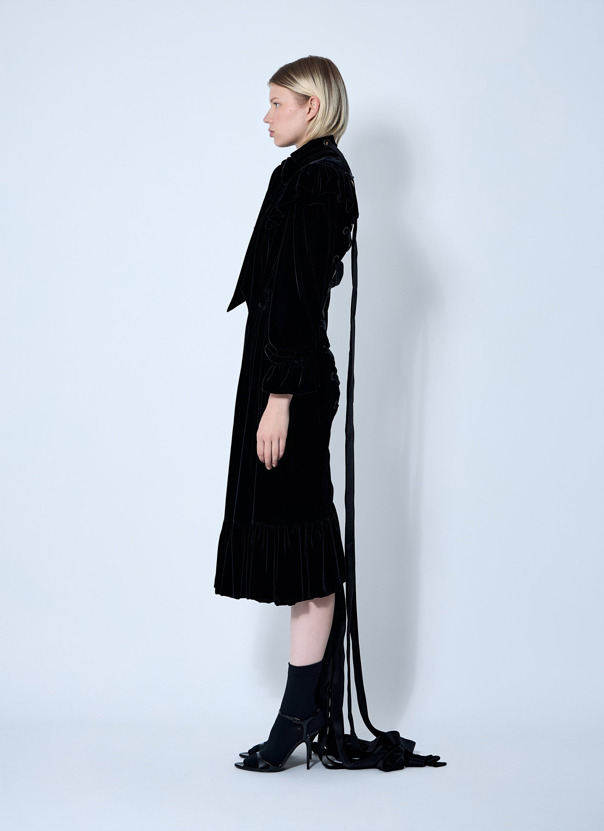 Balenciaga Women Lace-Up Dress BALENCIAGA