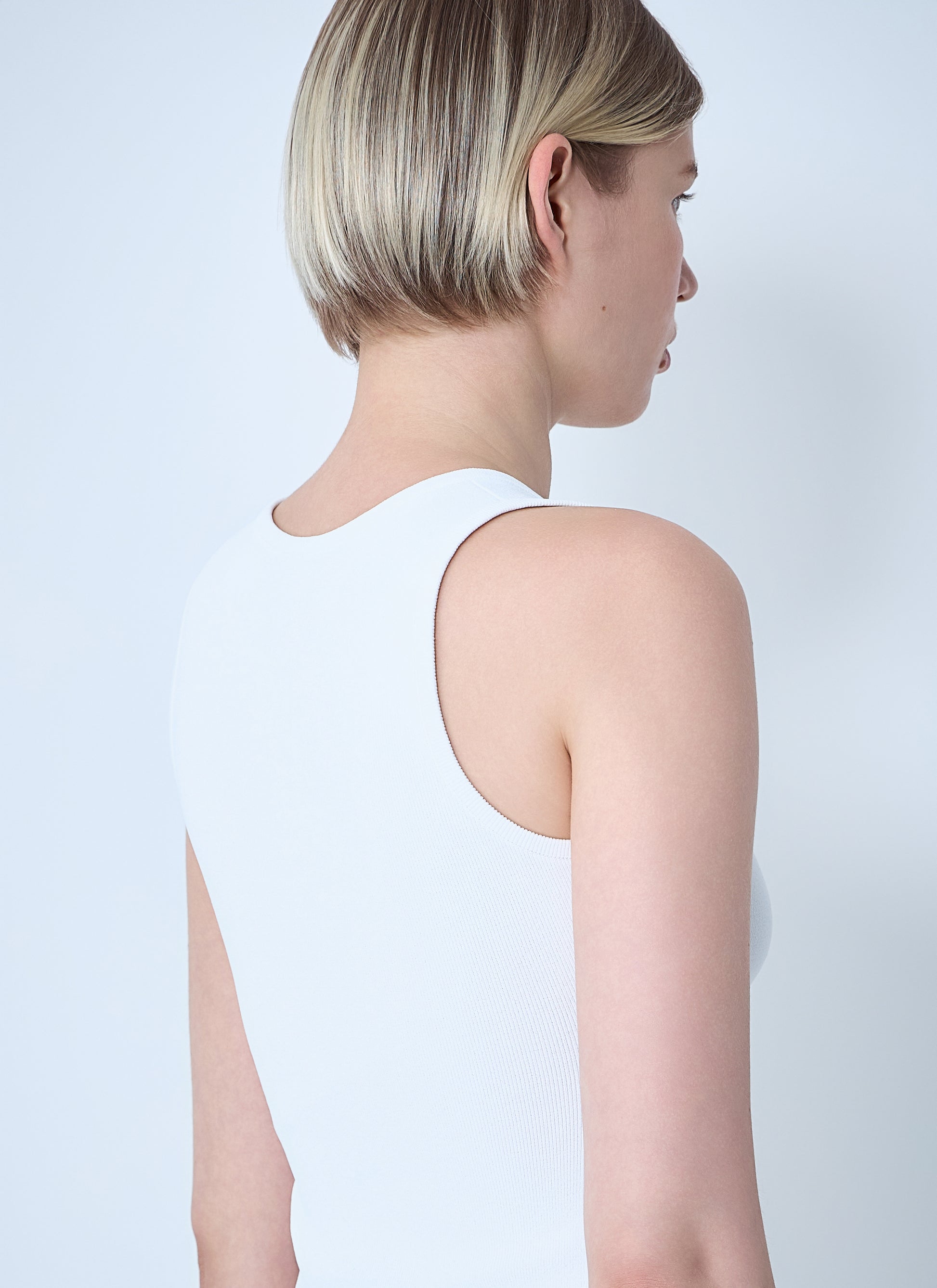 Balenciaga Women Logo Motif Tank Top BALENCIAGA