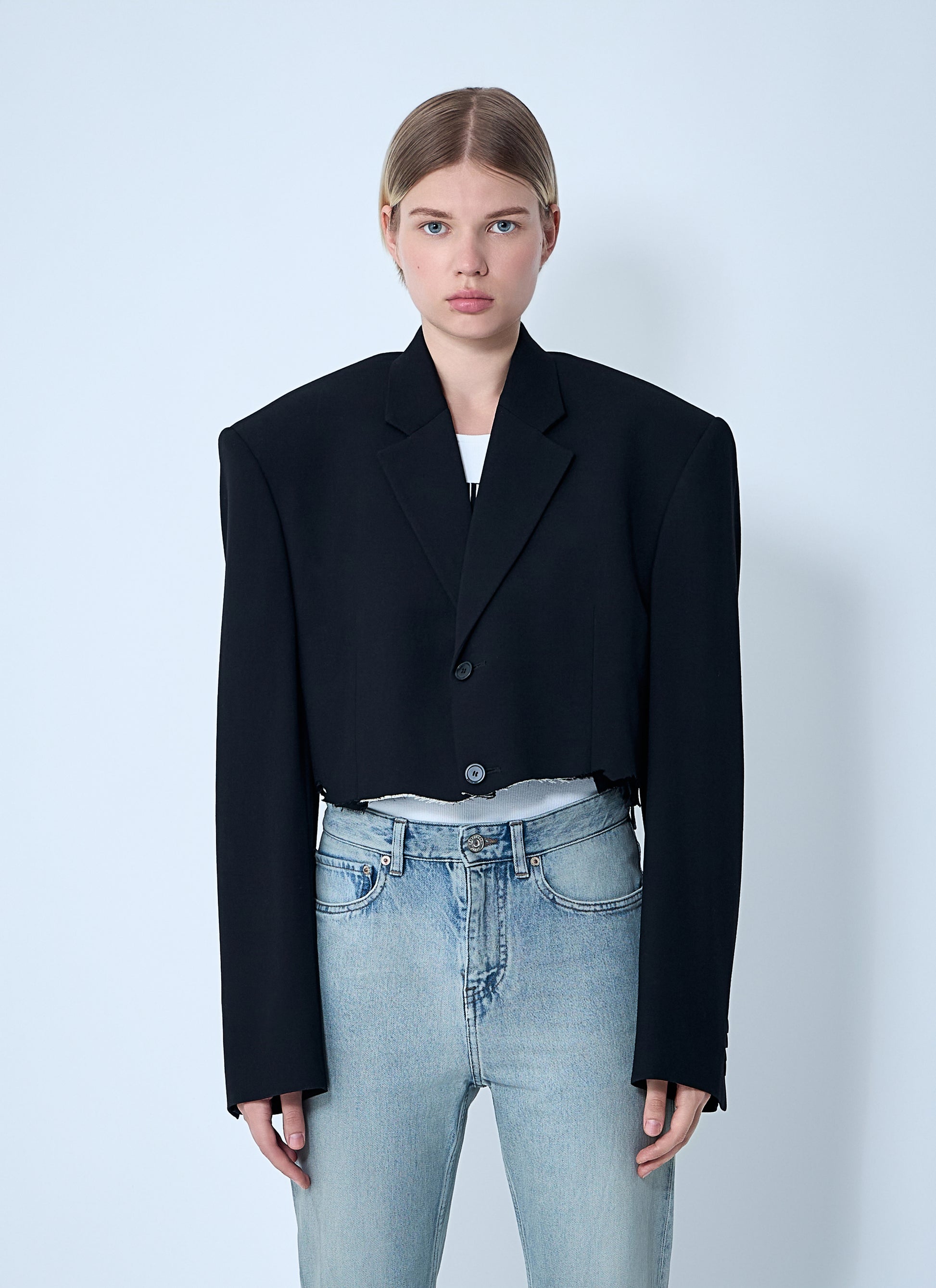 Balenciaga Women Cut-Off Blazer BALENCIAGA