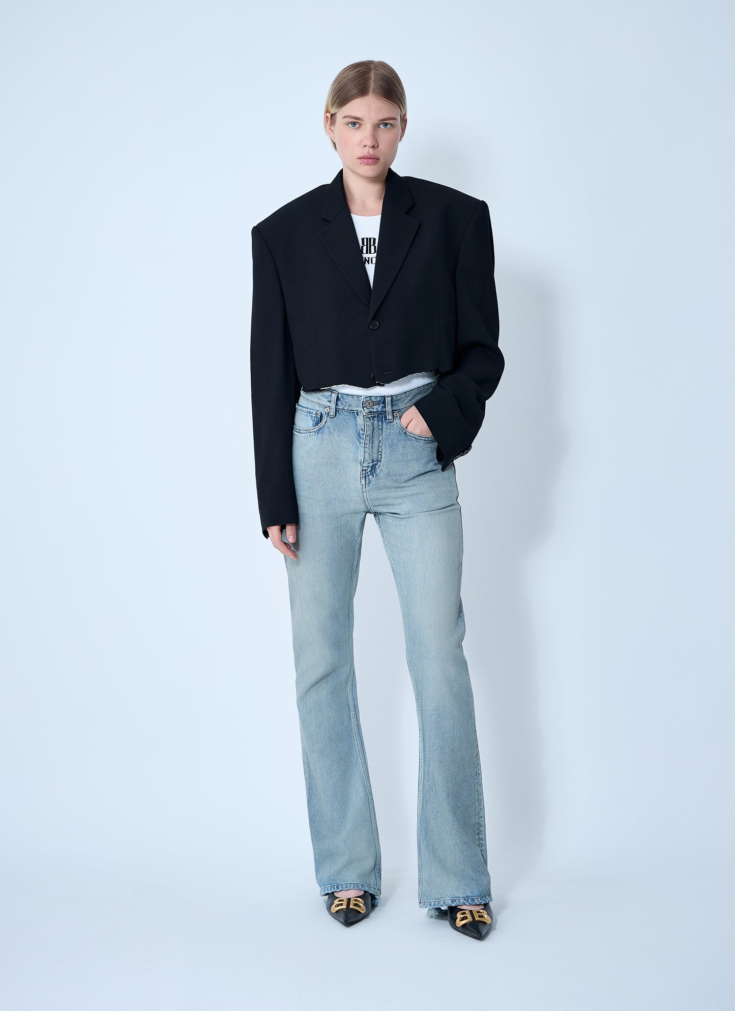 Balenciaga Women Cut-Off Blazer BALENCIAGA