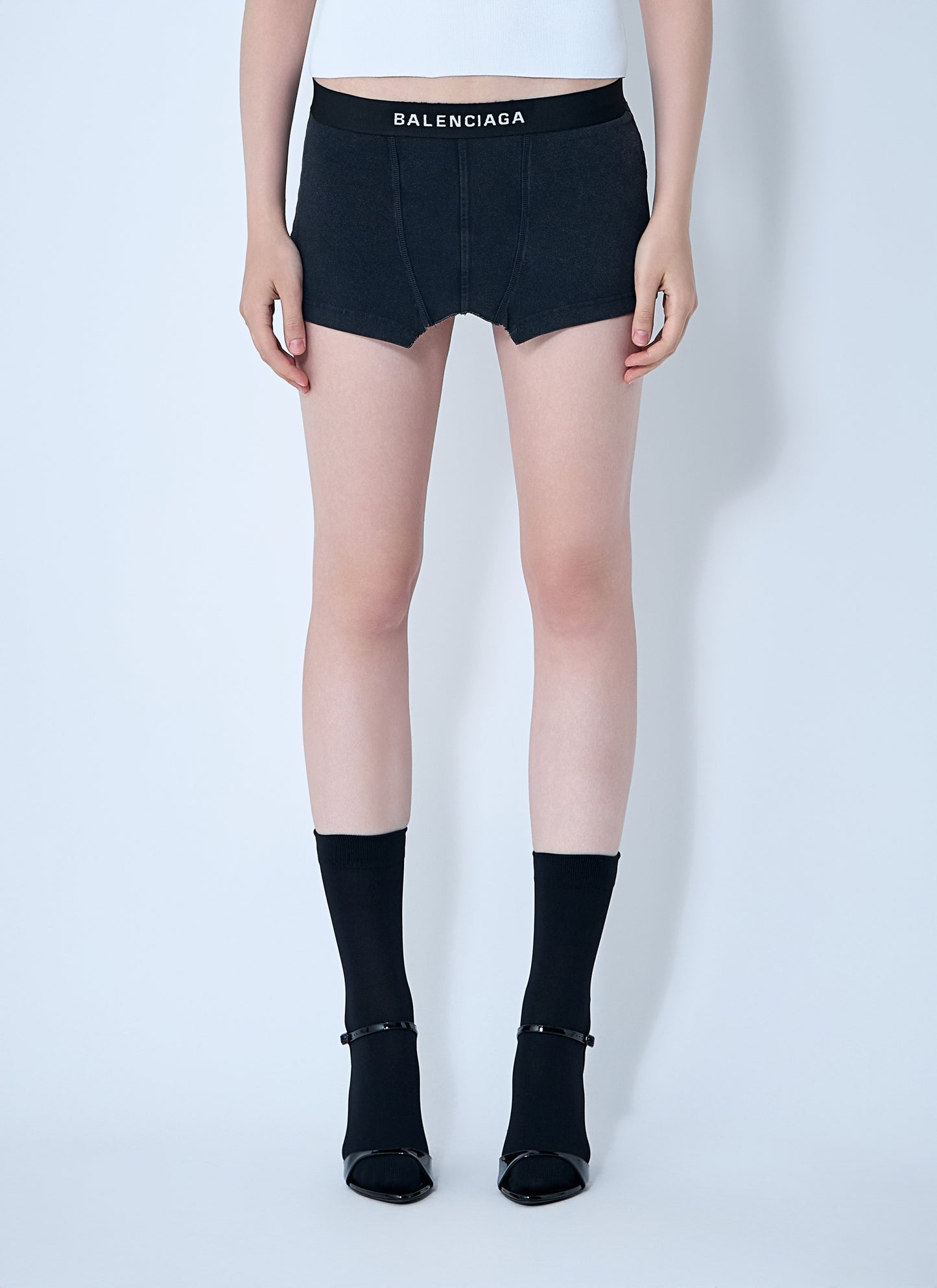 Balenciaga Women Cut-Off Brief Mini Skirt BALENCIAGA