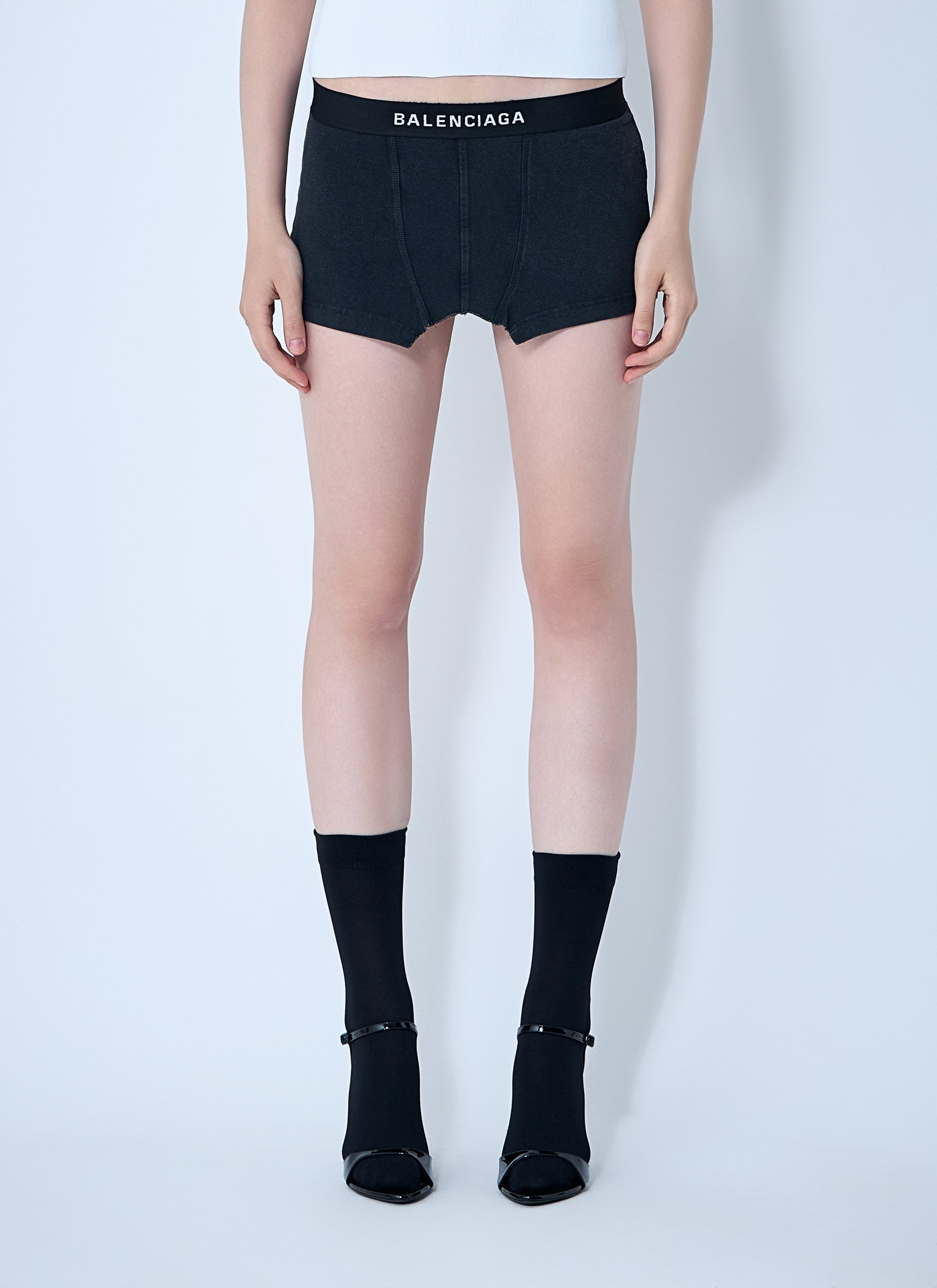 Balenciaga Women Cut-Off Brief Mini Skirt BALENCIAGA