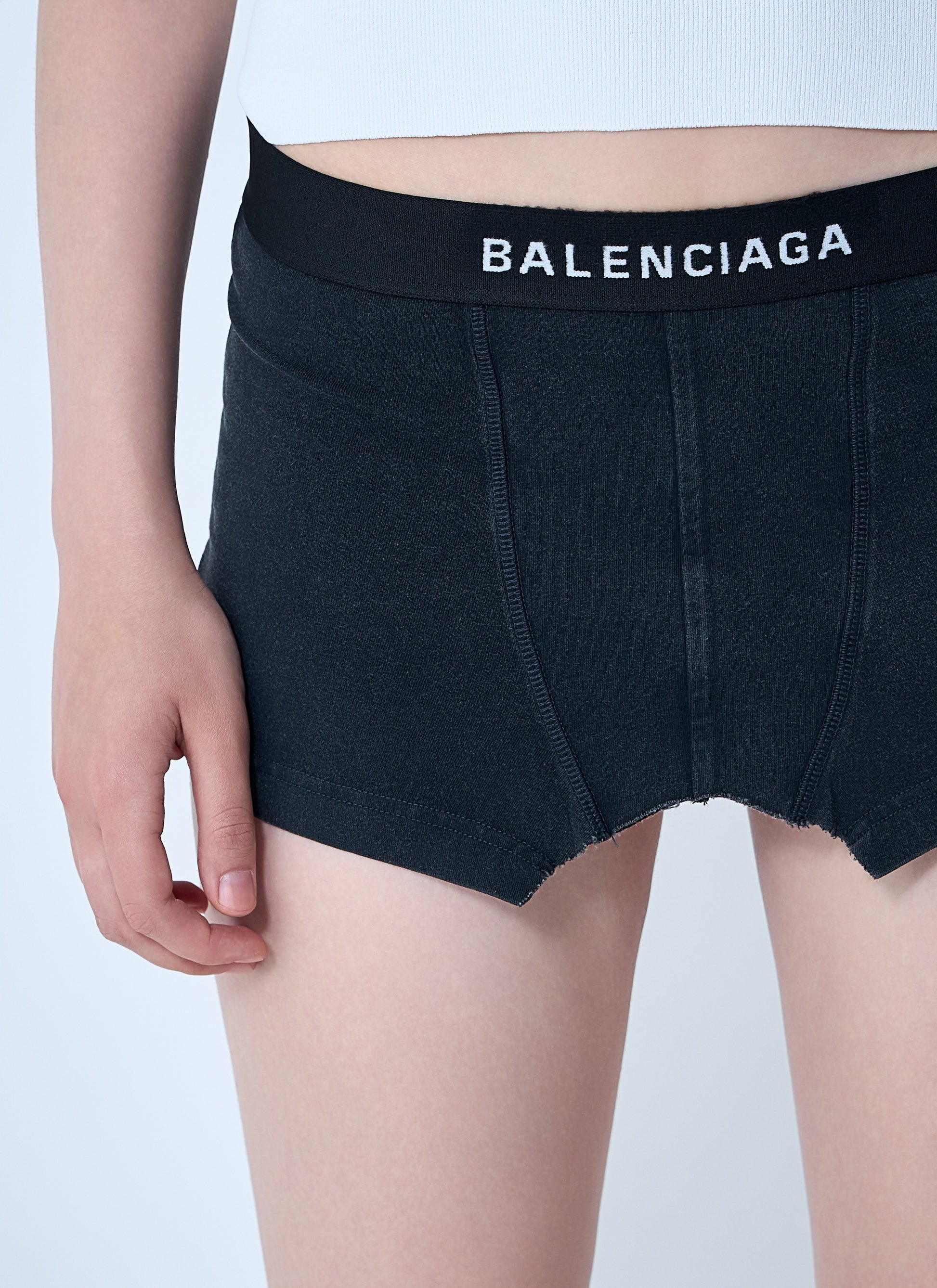 Balenciaga Women Cut-Off Brief Mini Skirt BALENCIAGA