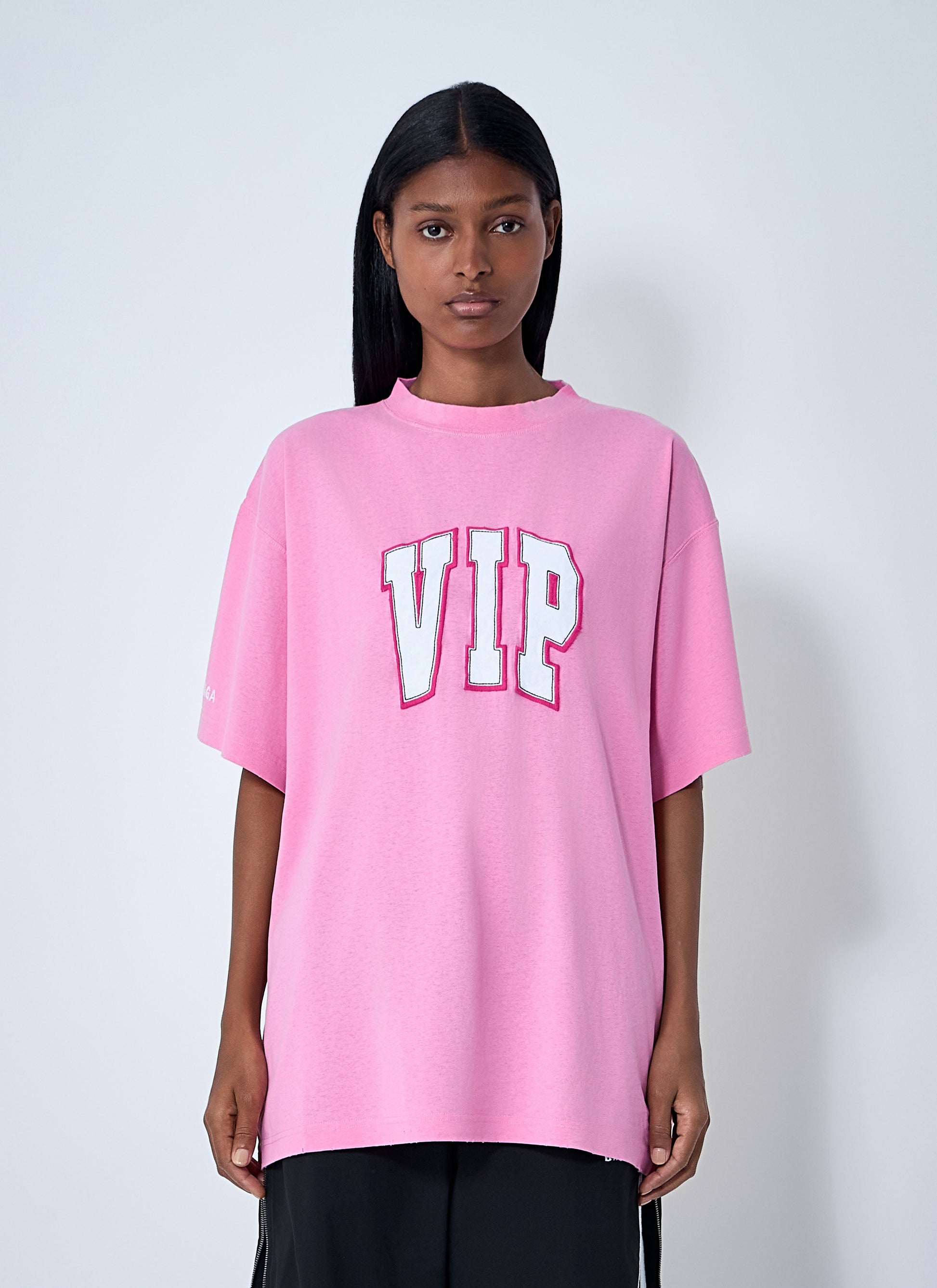 Balenciaga Women Logo Motif T-Shirt BALENCIAGA