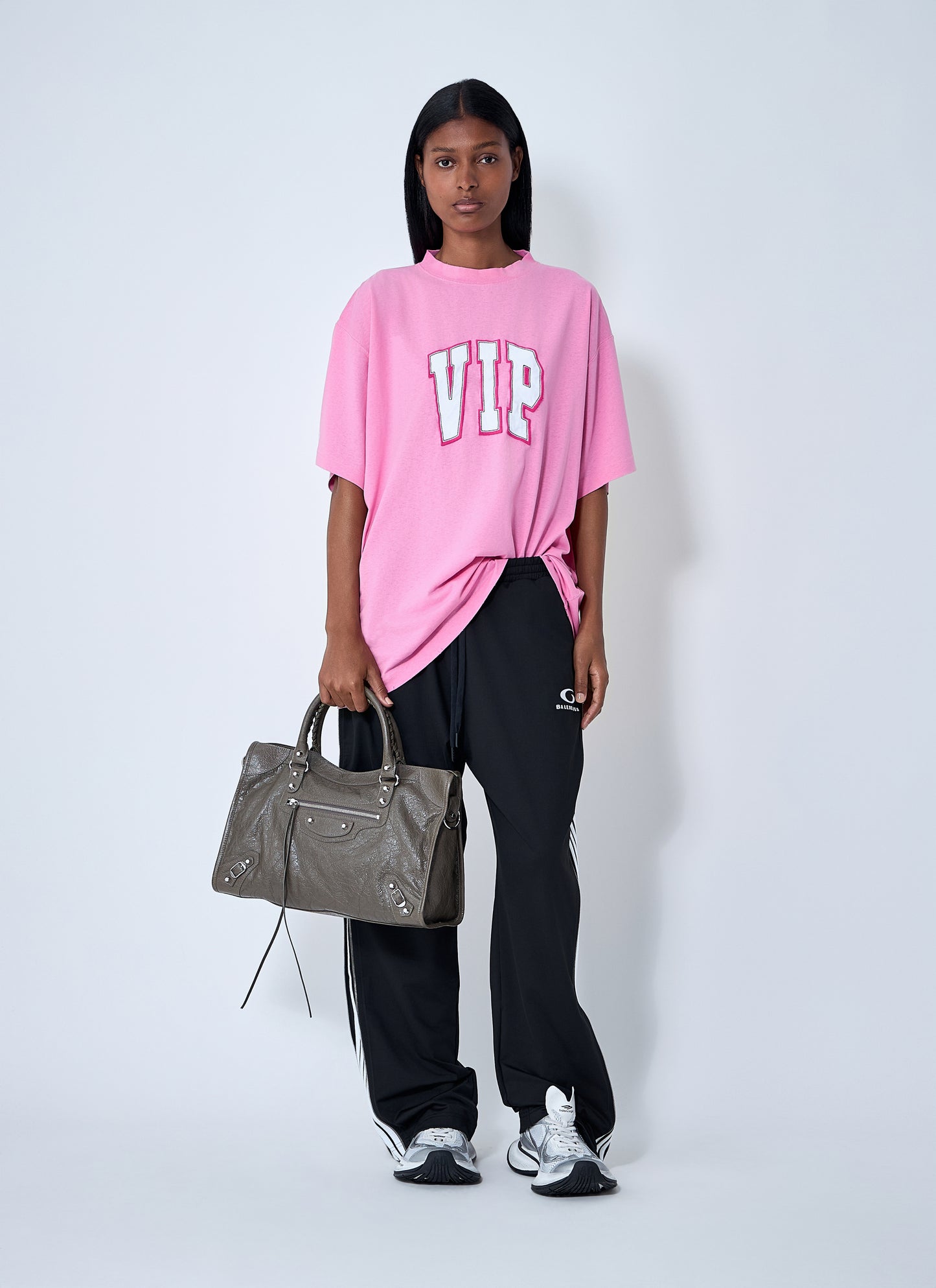 Balenciaga Women Logo Motif T-Shirt BALENCIAGA