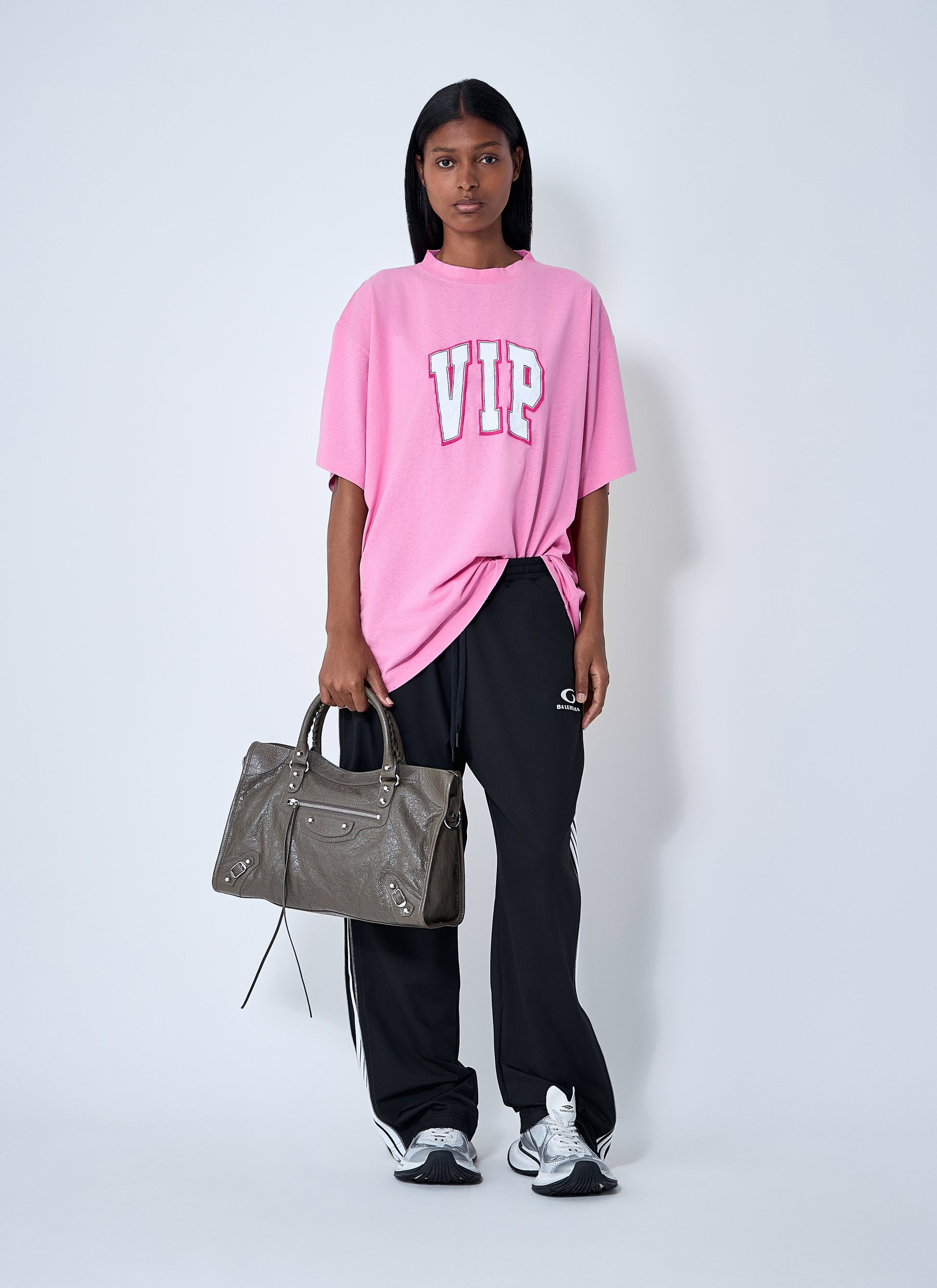 Balenciaga Women Logo Motif T-Shirt BALENCIAGA