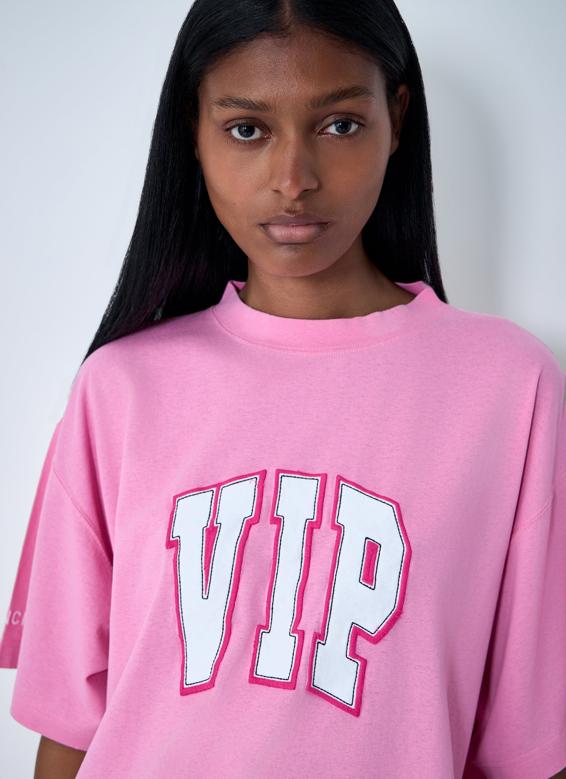 Balenciaga Women Logo Motif T-Shirt BALENCIAGA